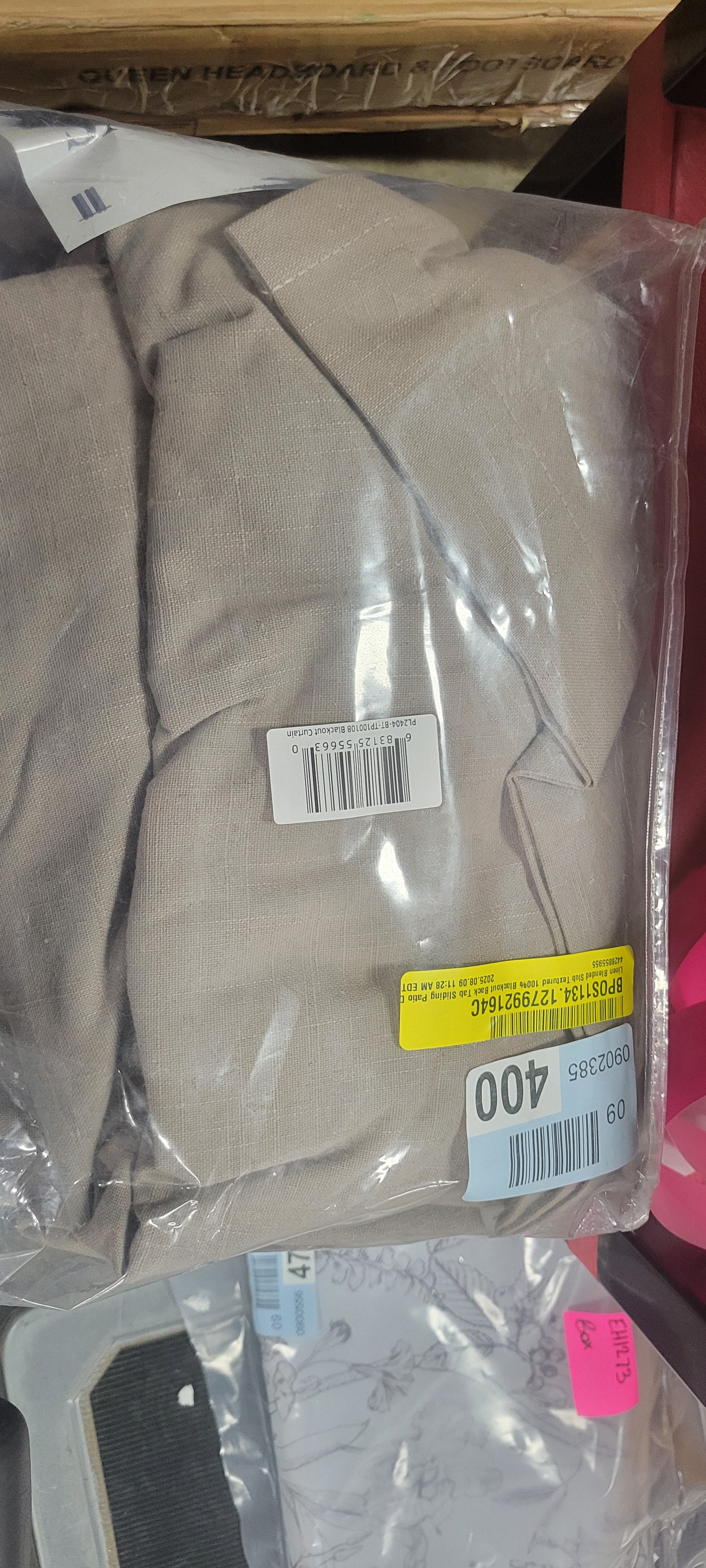 Linen Blended Slub Textured 100% Blackout Curtain Panel