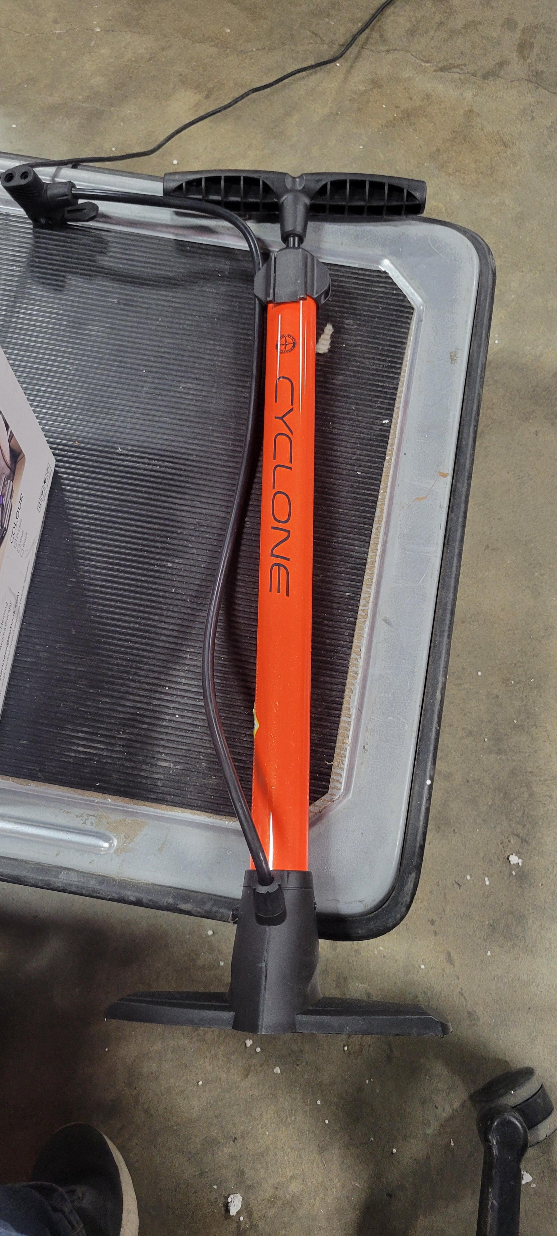 Cyclone Tire Floor Pump - Orange