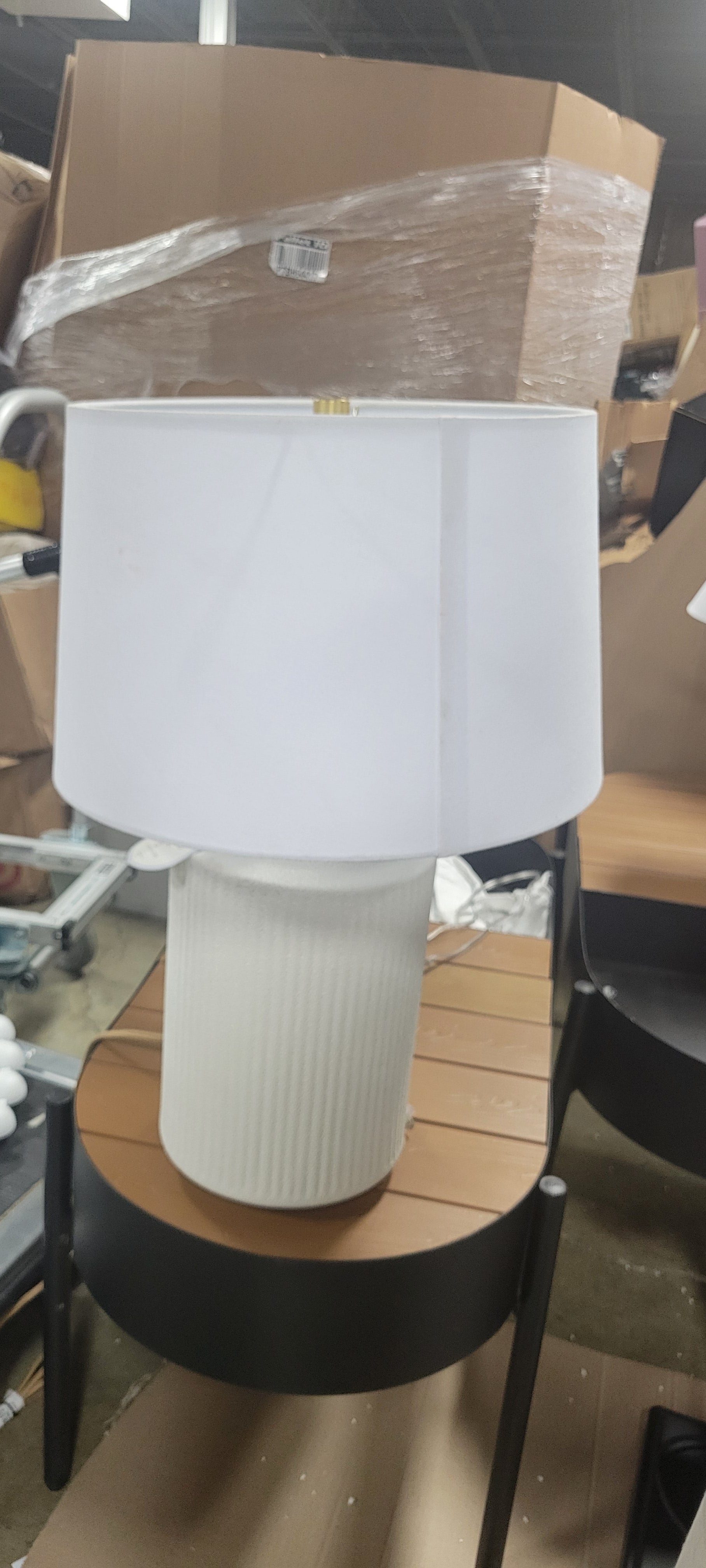 Ceramic Assembled Table Lamp White