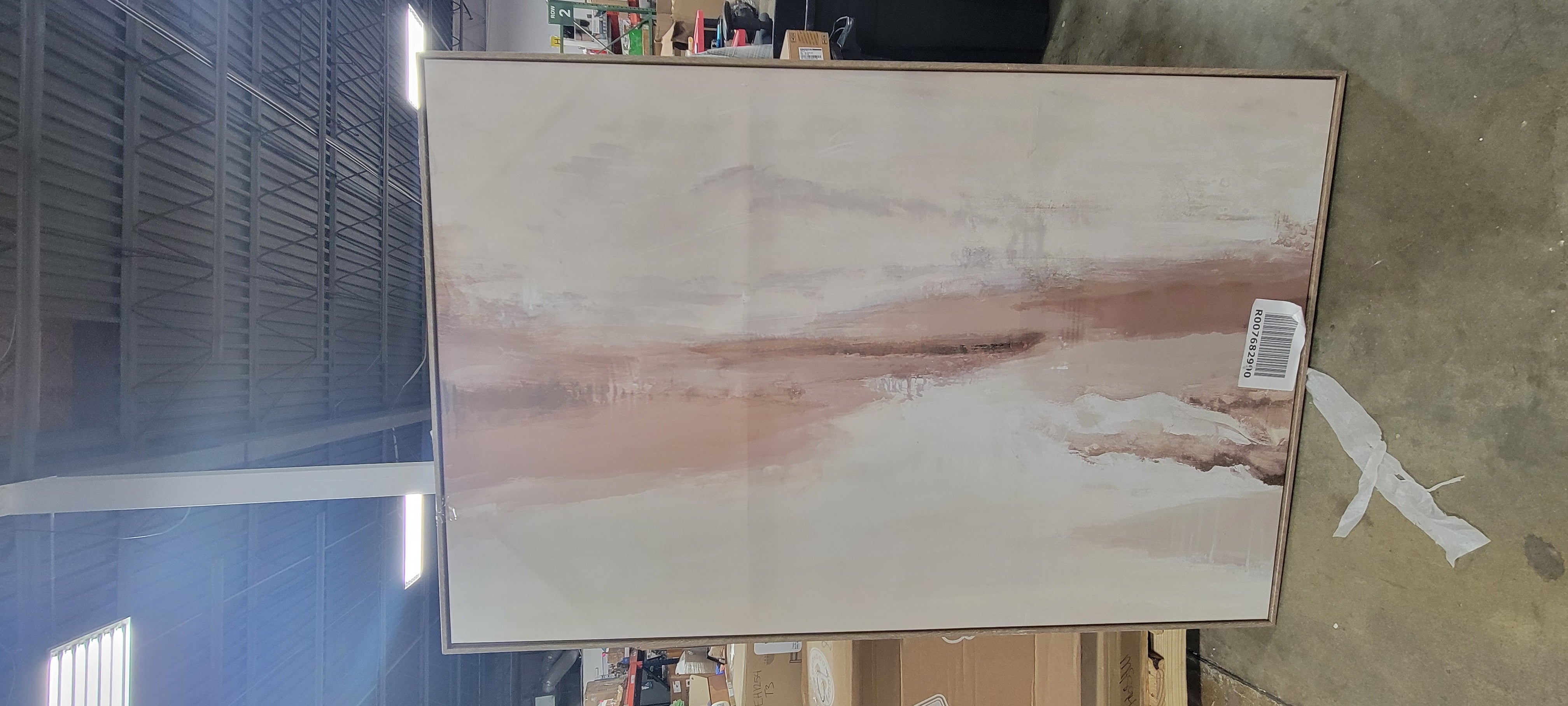 Abstract Horizon Framed Wall Canvas