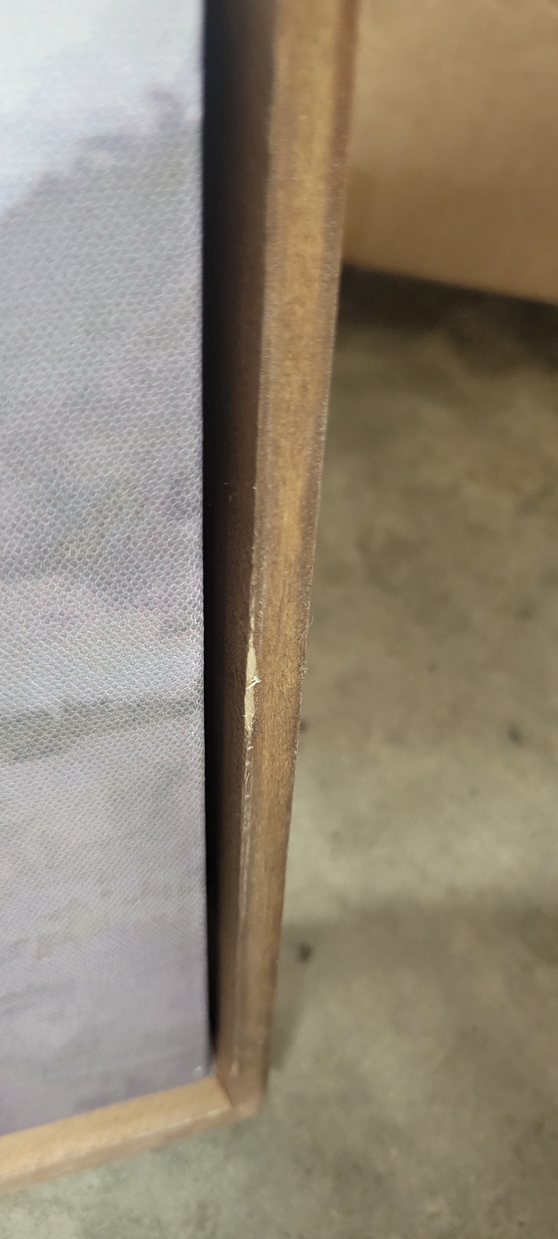 Dreary Abstract Landscape Framed Wall Canvas