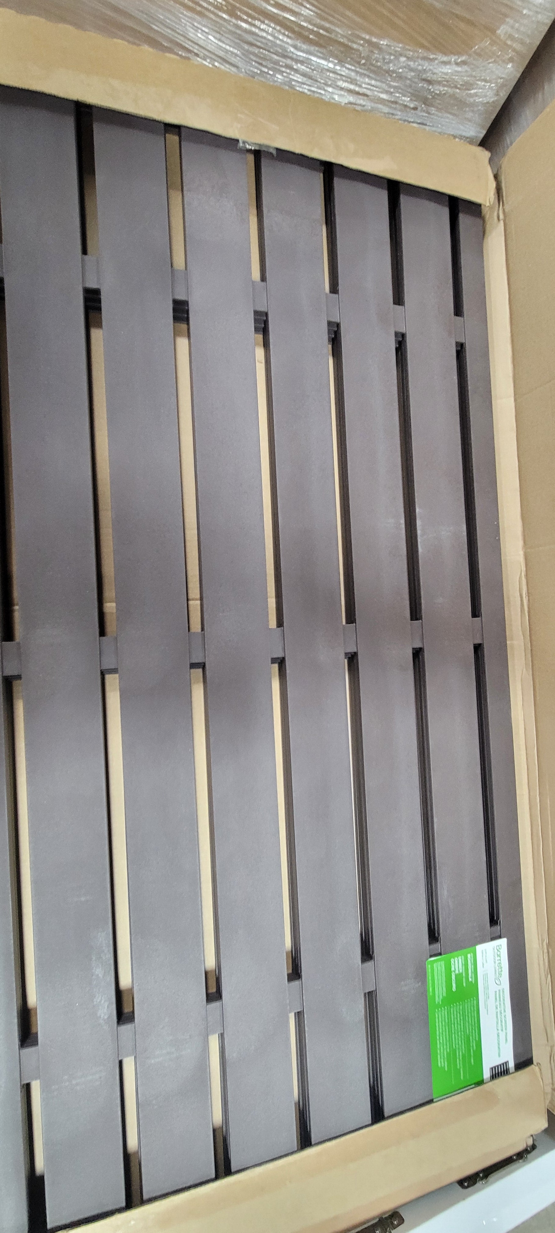 Freedom Boardwalk Black Polypropylene Decorative Screen panel - Set of 4
