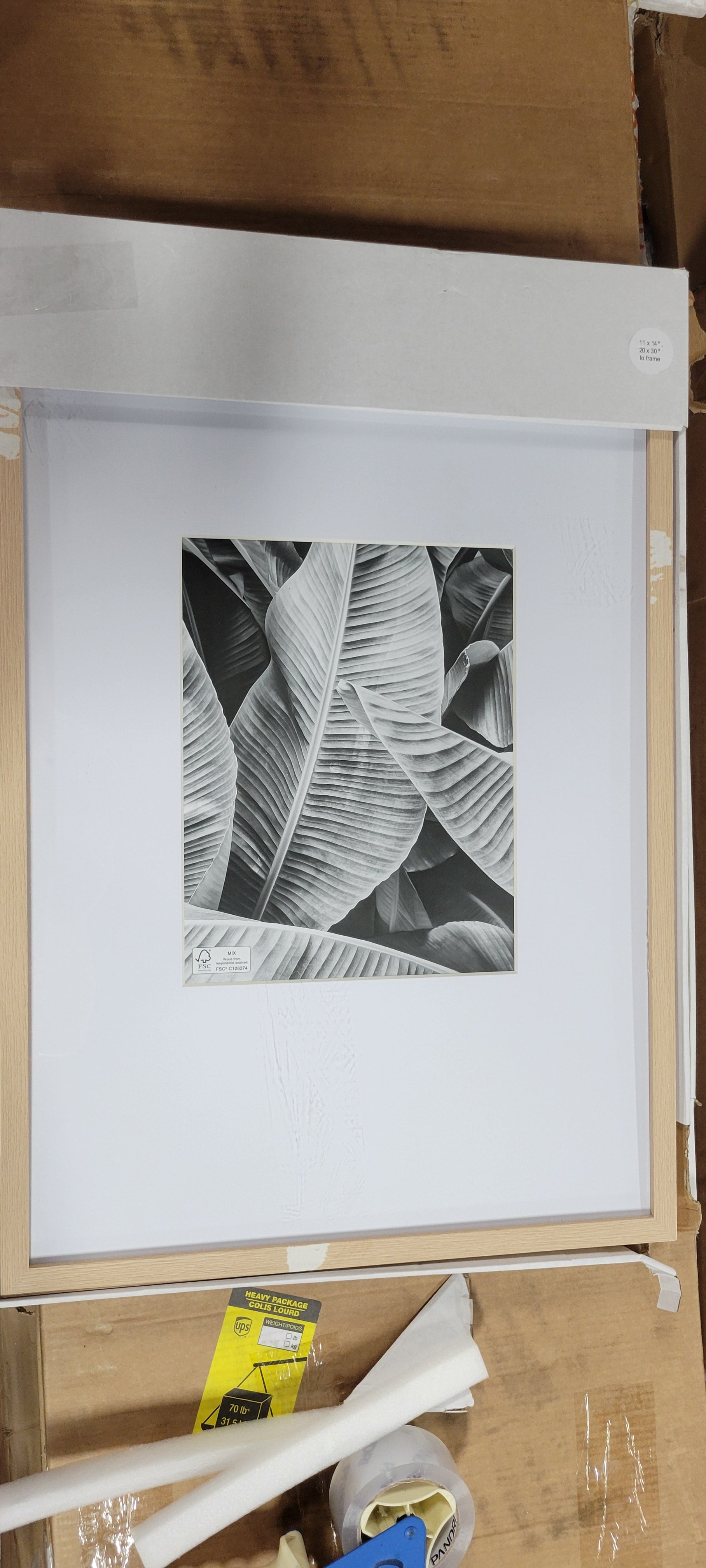 Poster Frame Light Wood