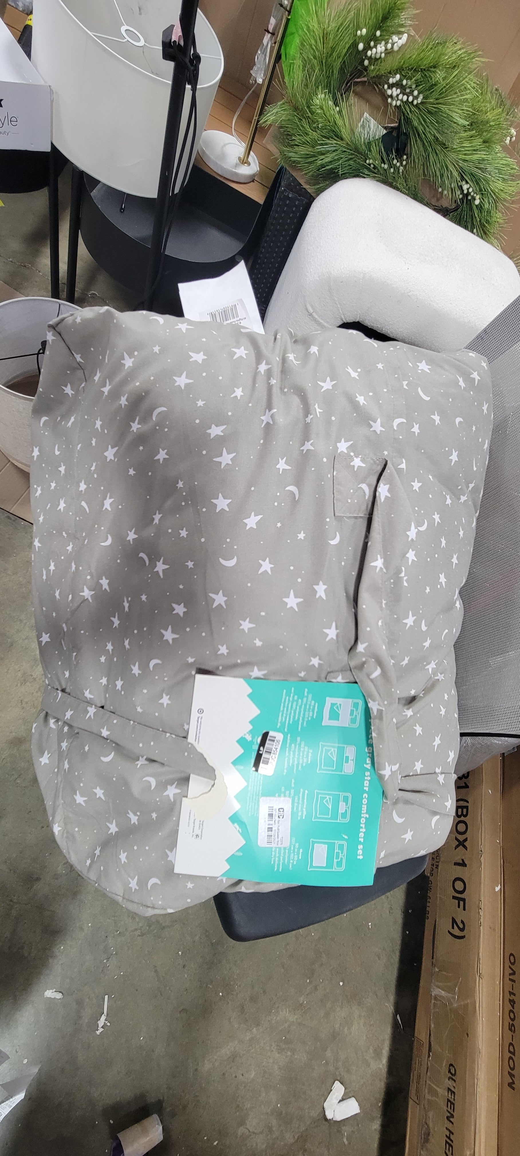 5pc Full/Queen Star Value Multi-Piece Bedding Set Gray