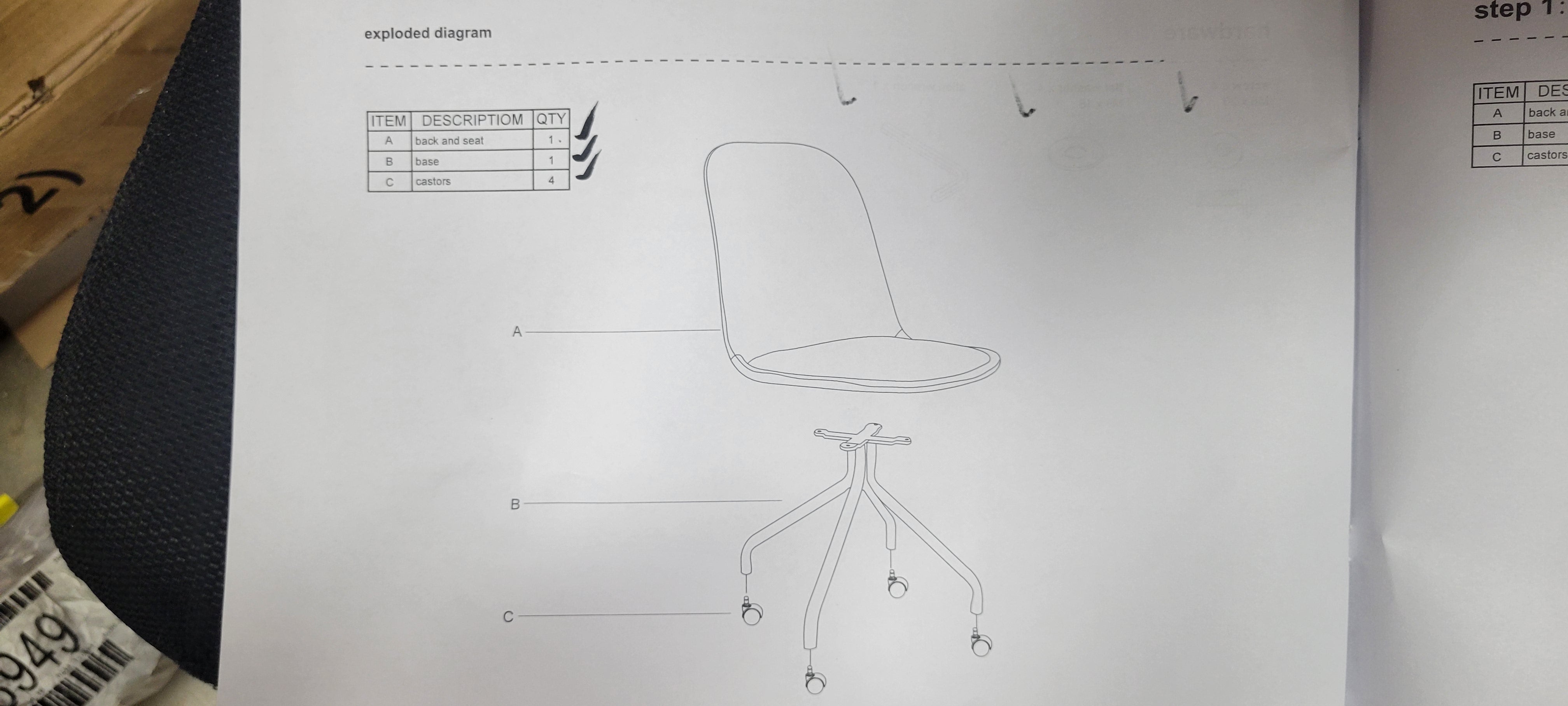 Rolling Kids' Desk Chair