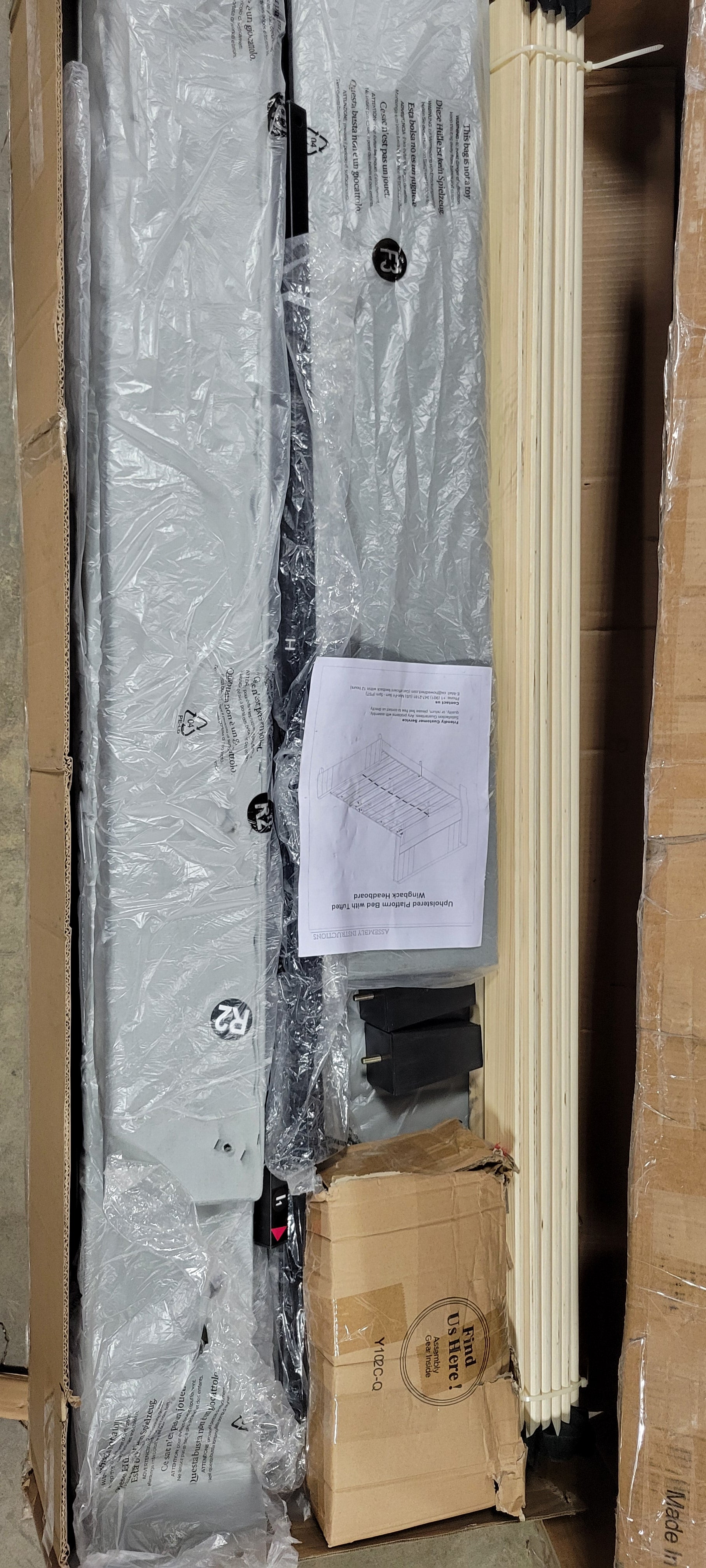 Tole Velvet Upholstered Platform Bed with Vertical Channel Tufted Headboard Queen