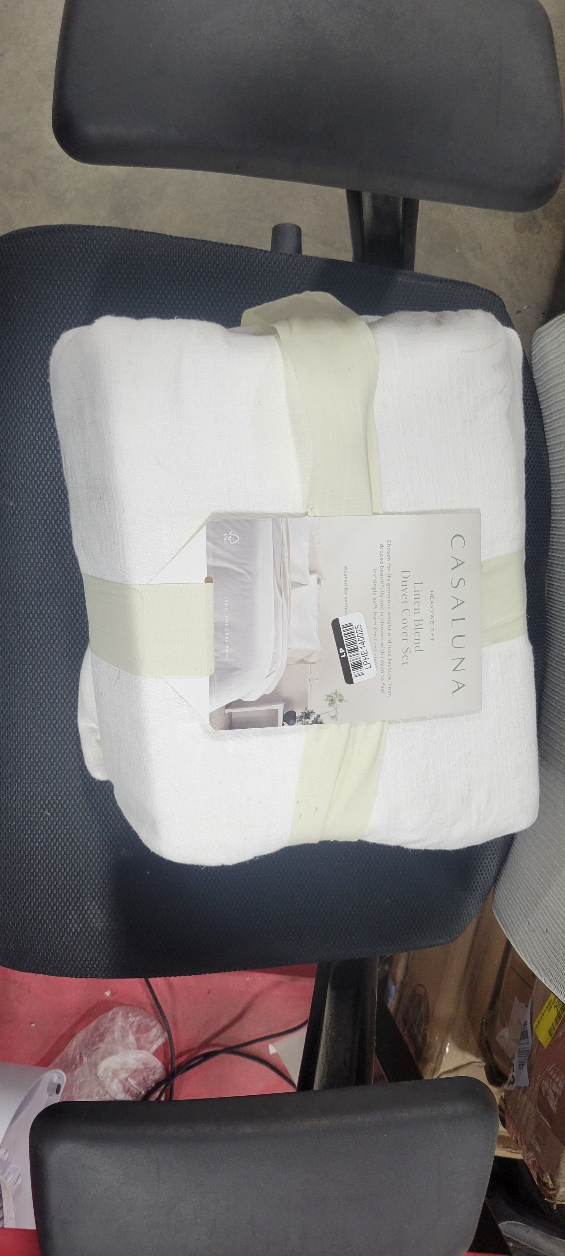 Heavyweight Linen Blend Duvet Cover & Pillow Sham Set - King