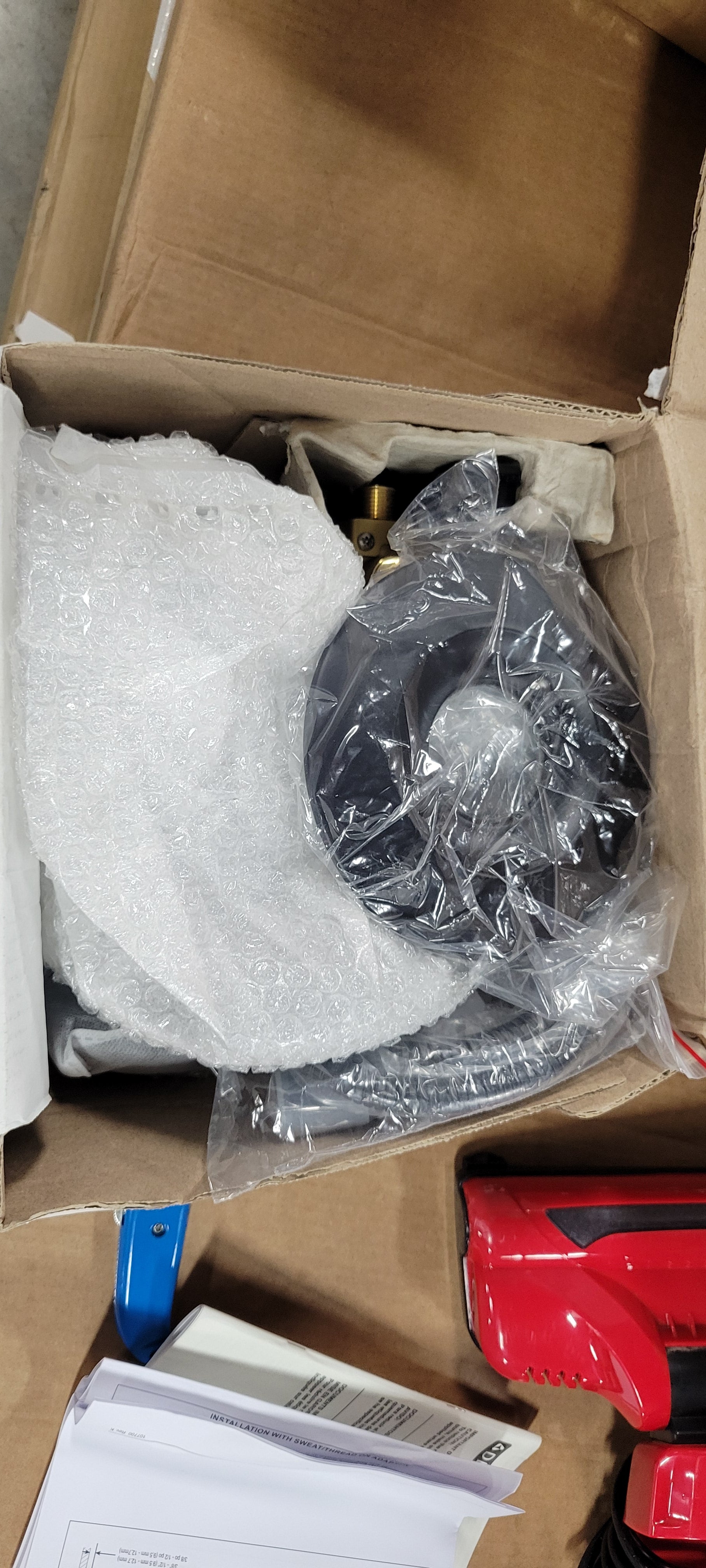 2-in-1 Rough Included Single-Handle 4-Spray Tub and Shower Faucet in Matte Black