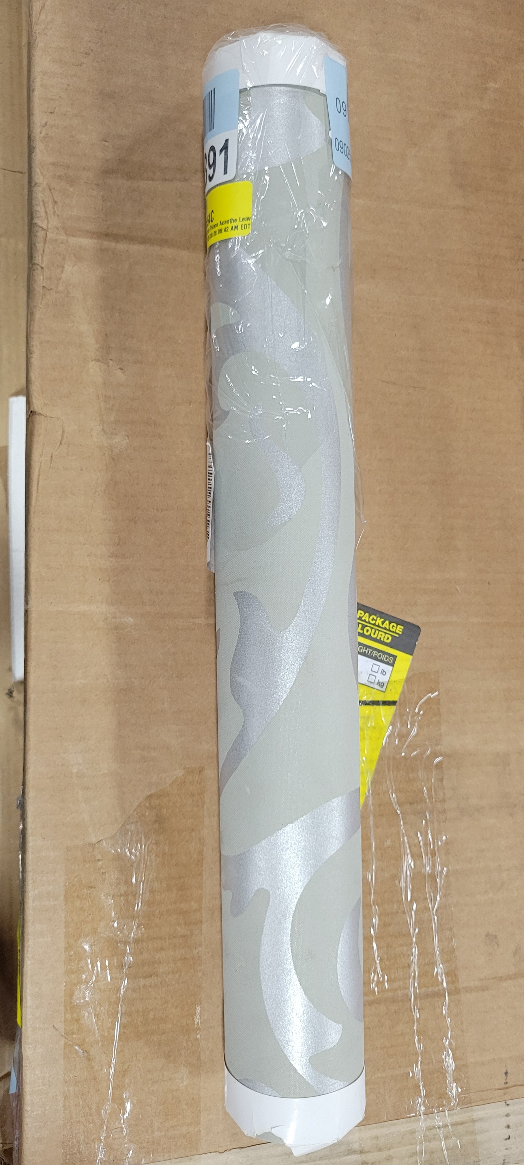 Modern Minimalist 3D European Style Palace Acanthe Leaves Flowers Non-Woven Wallpaper