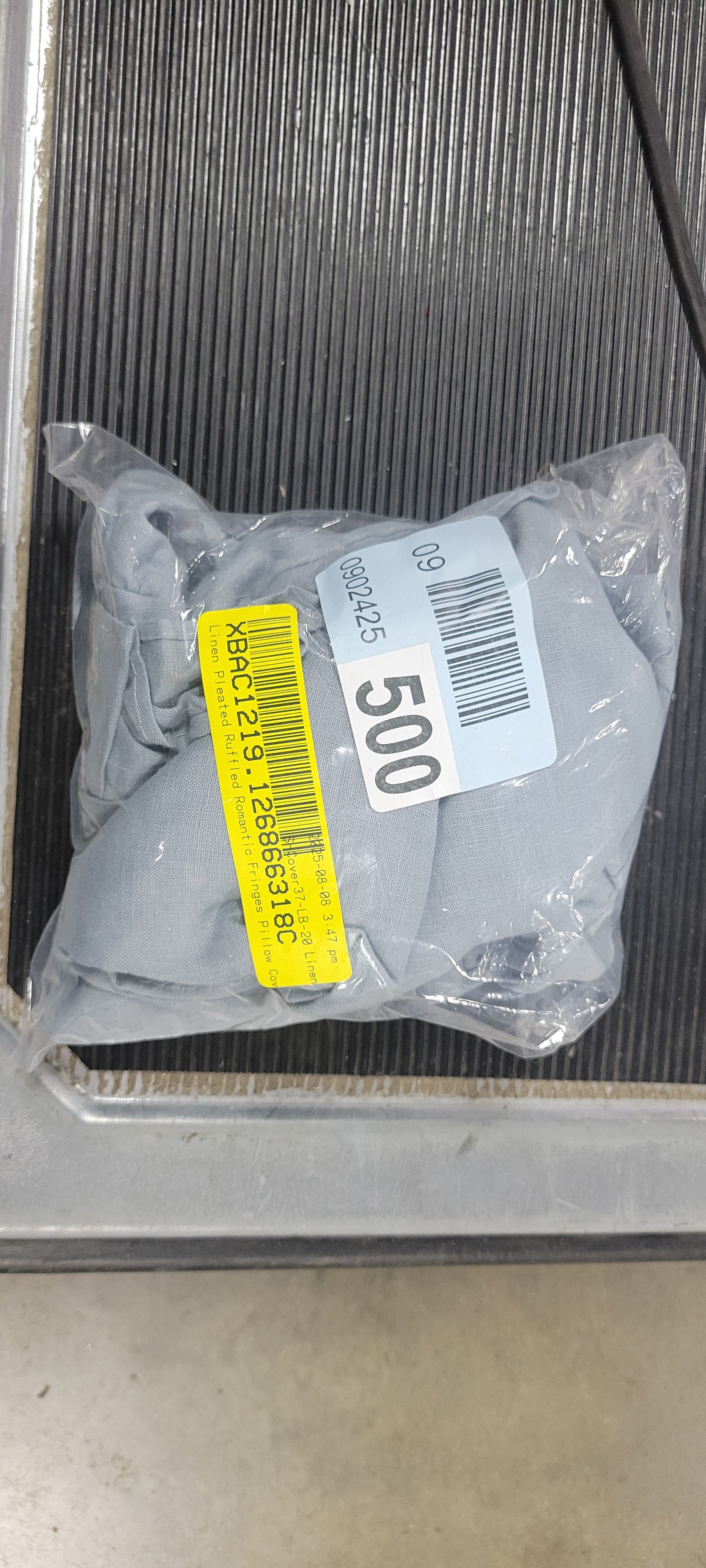 Linen Pleated Ruffled Romantic Fringes Pillow Covers (Set of 2)