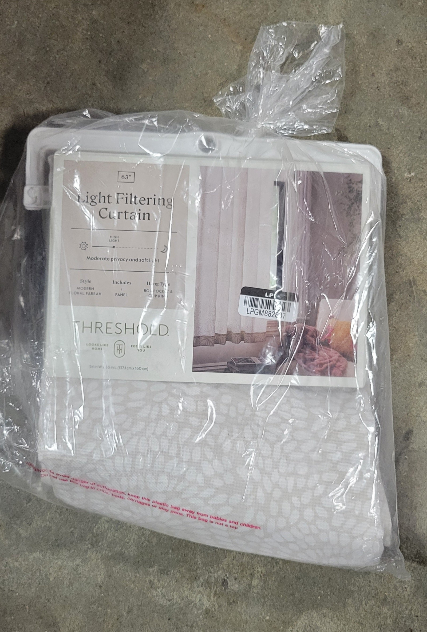 Printed Farrah Light Filtering Curtain Panel