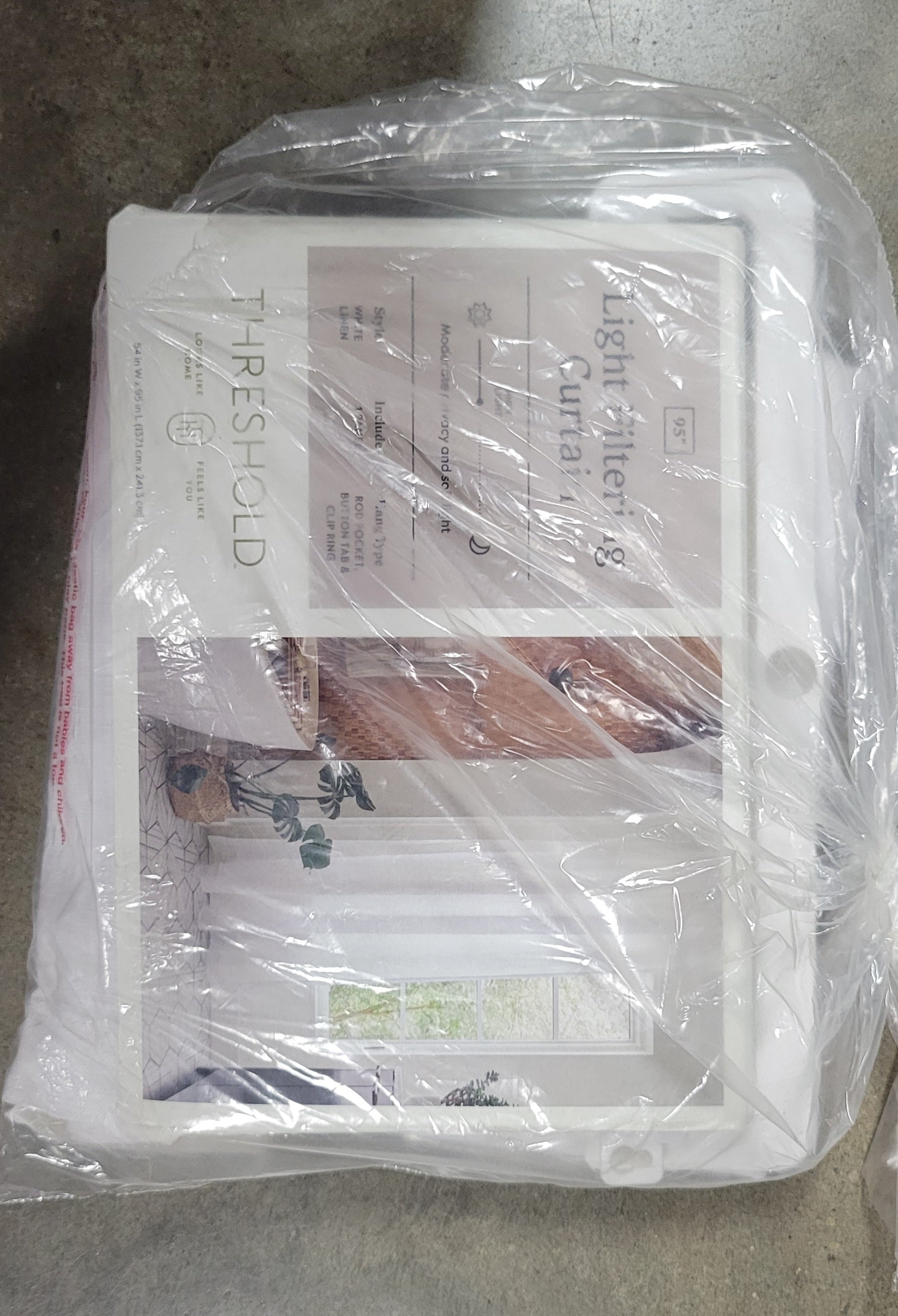 Blackout Embossed Velvet Curtain Panel Ivory