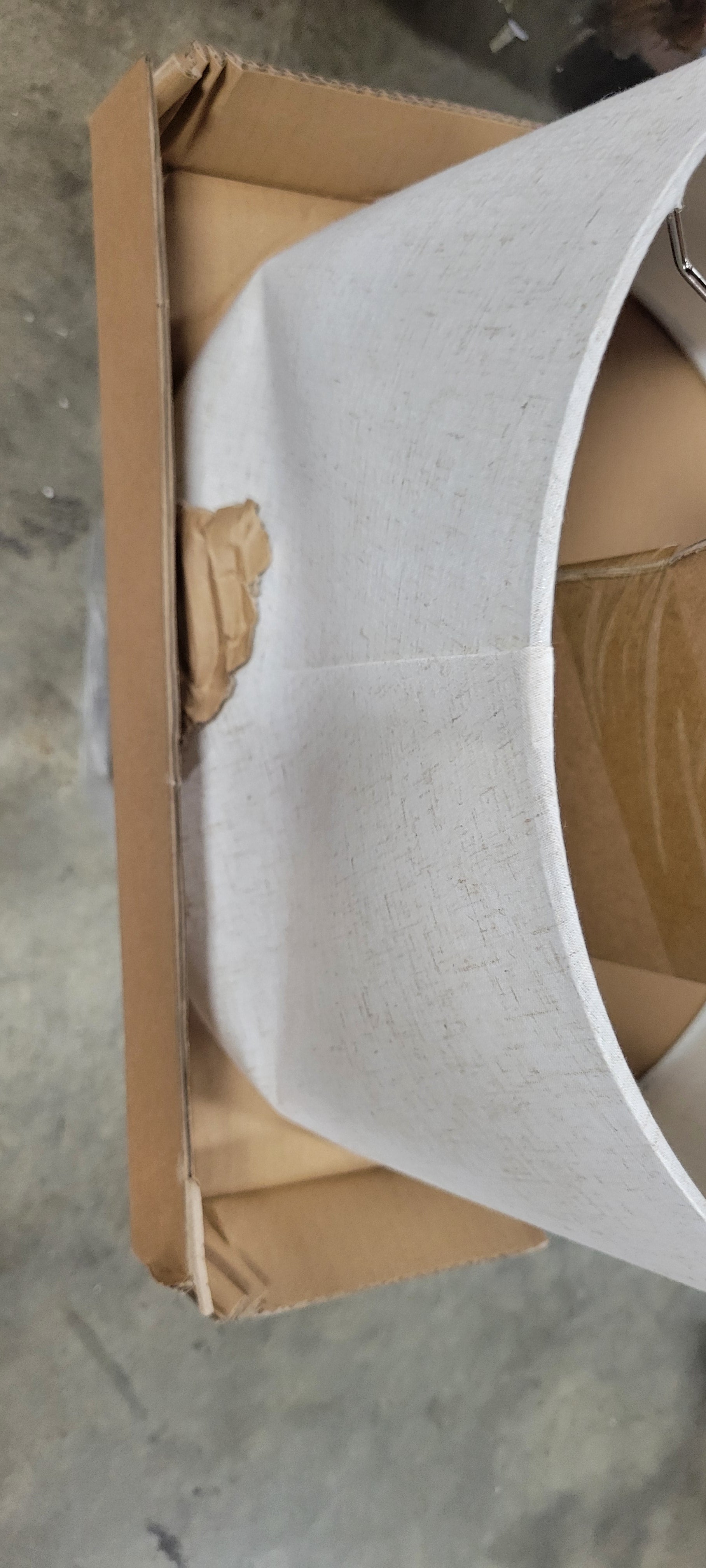 Large Wood Geo Assembled Table Lamp Brown