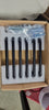 6-Pack Matte Black Modern Cabinet Pulls Solid