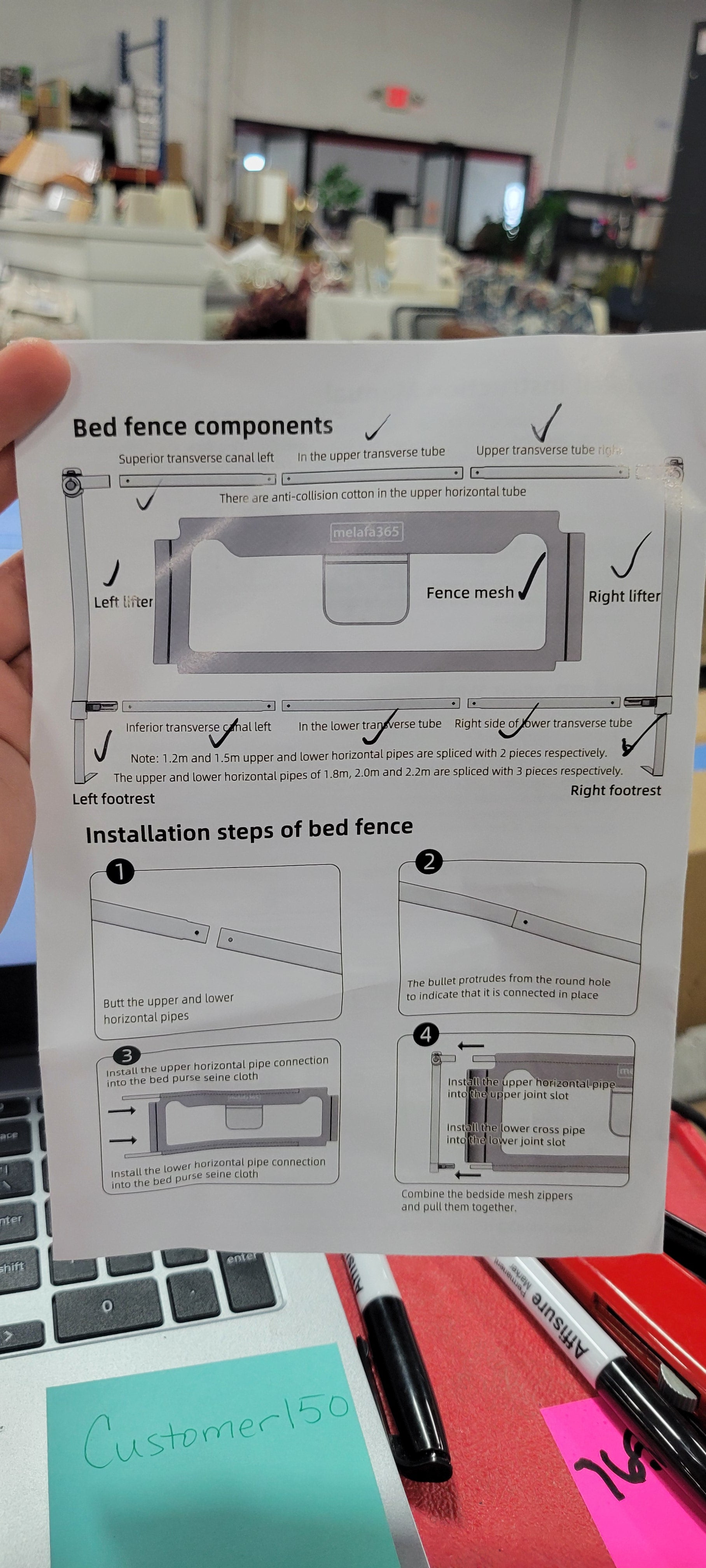 Bed Rail for Toddlers/Infants Safety Bed Guardrail White Fit All Sizes - Set of 2