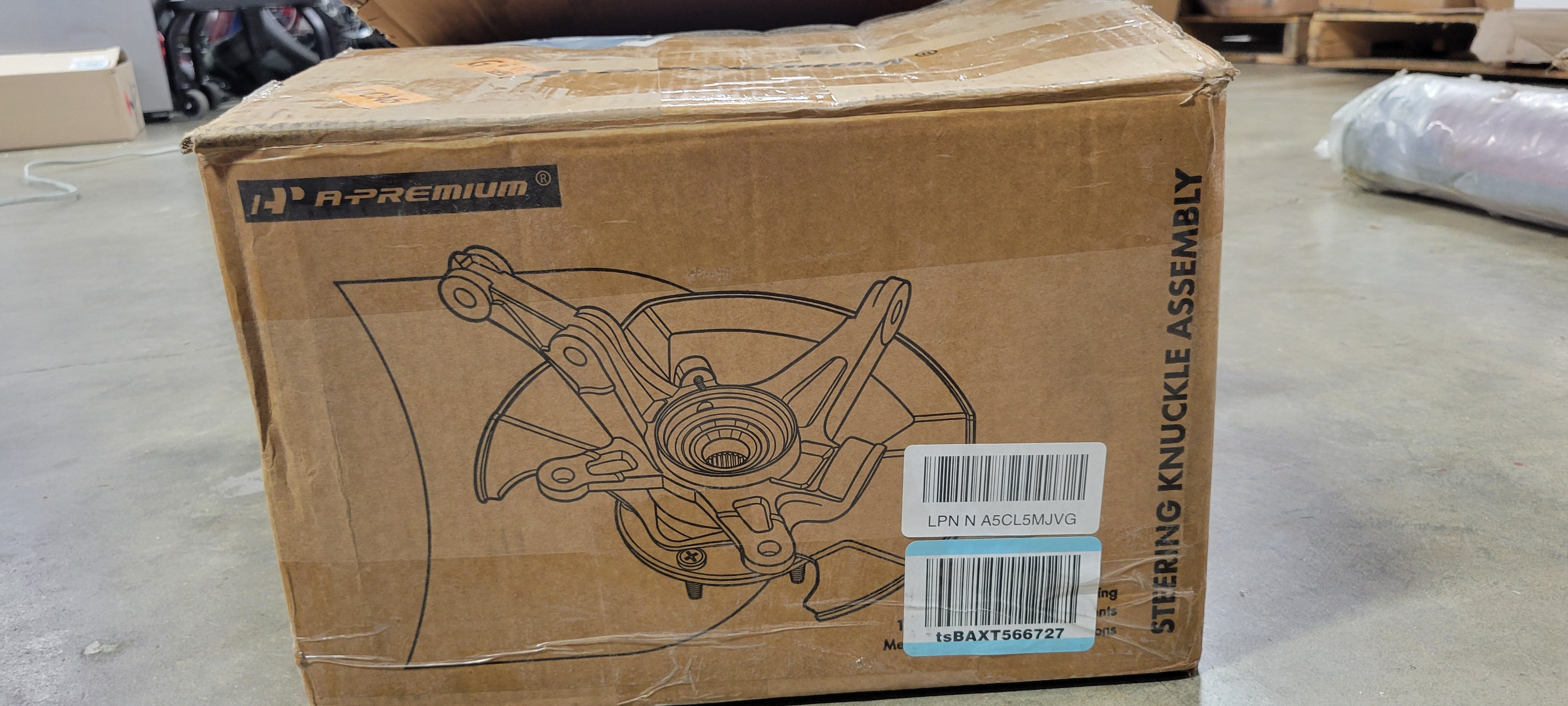 Hub Bearing Steering Knuckle Assembly Compatible with Toyota Sienna 2011-2017 Front Passenger Side