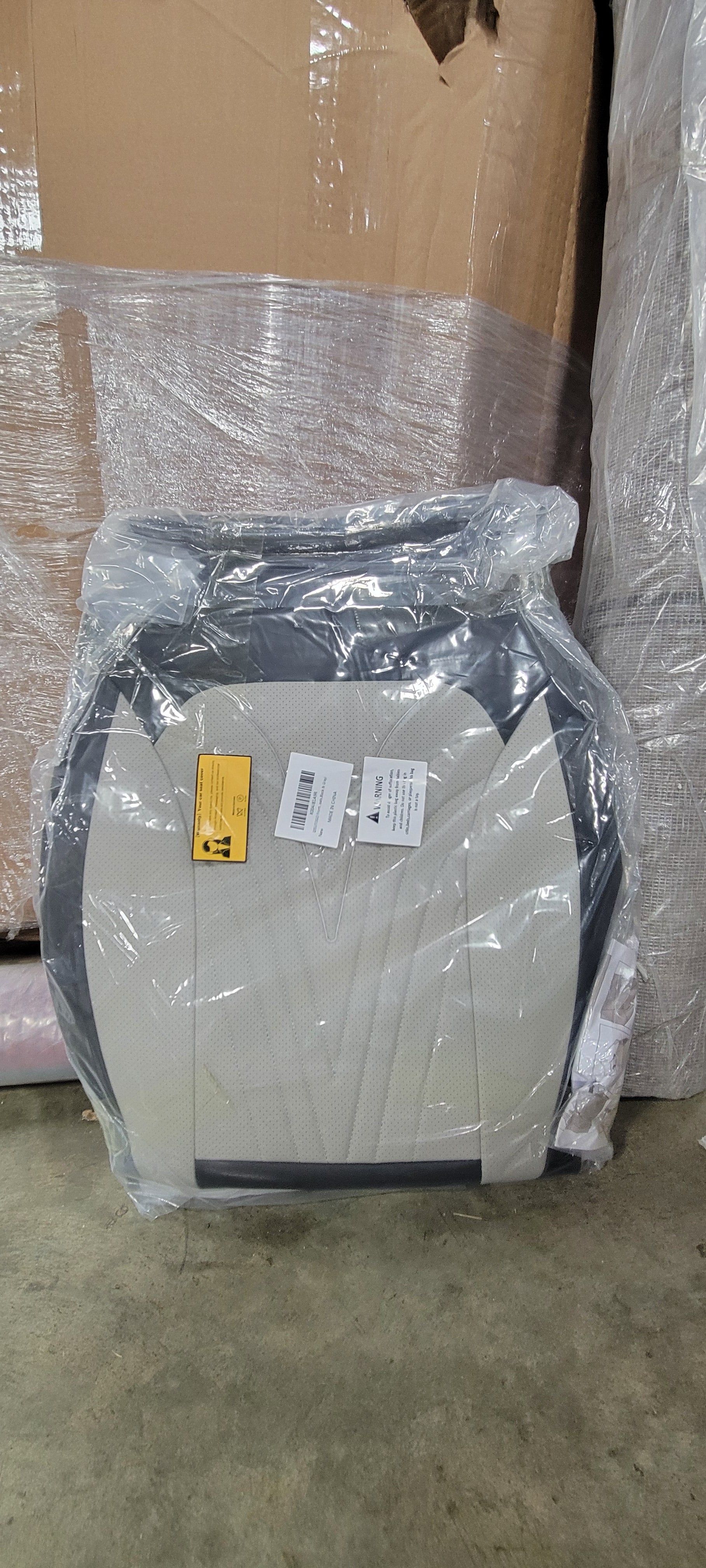 Car Seat Covers Fit for Subaru Forester, Faux Leather Automotive Seat Covers Breathable Waterproof Seat Cushions Compatible with Airbag (5 Seats,Black & Gray)