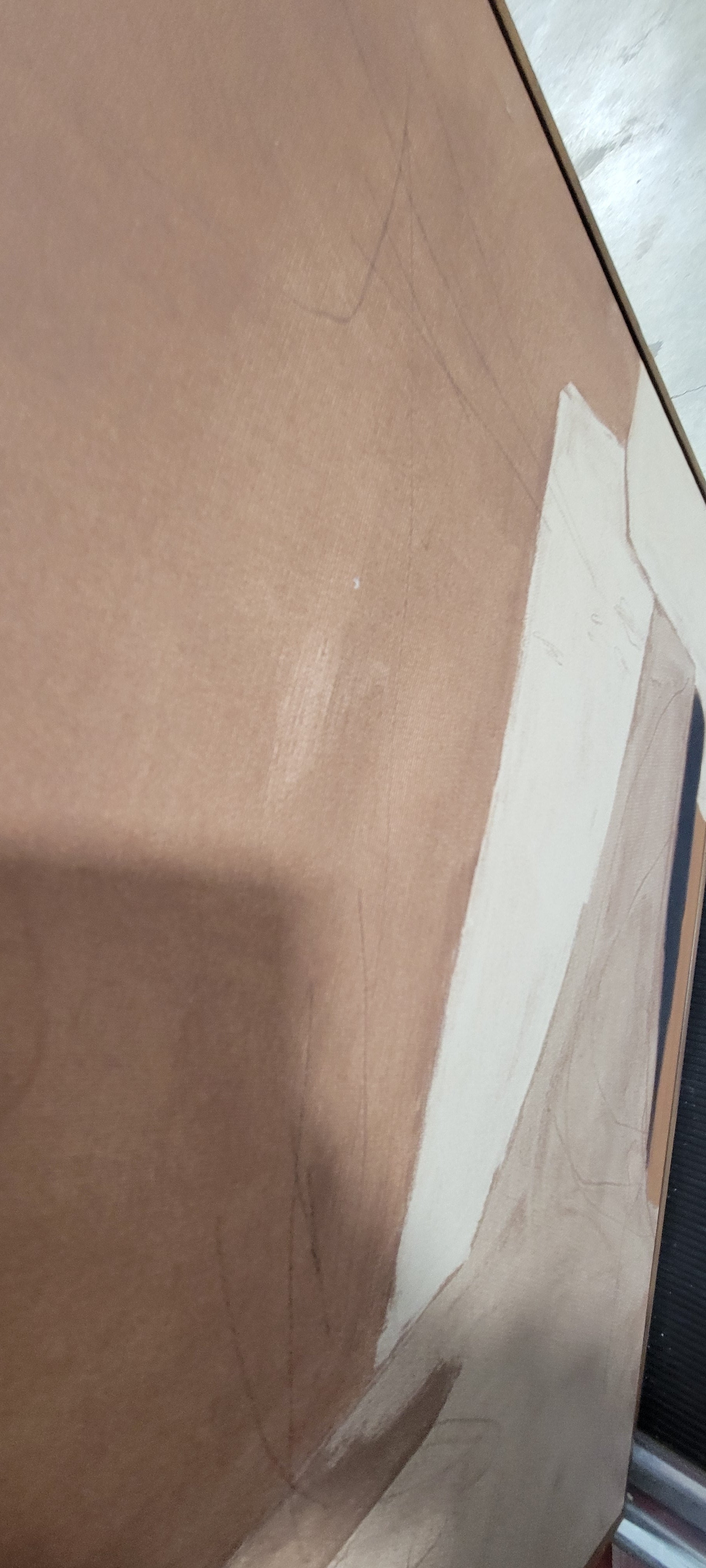 1-Piece Earth Abstract Framed Canvases Brown