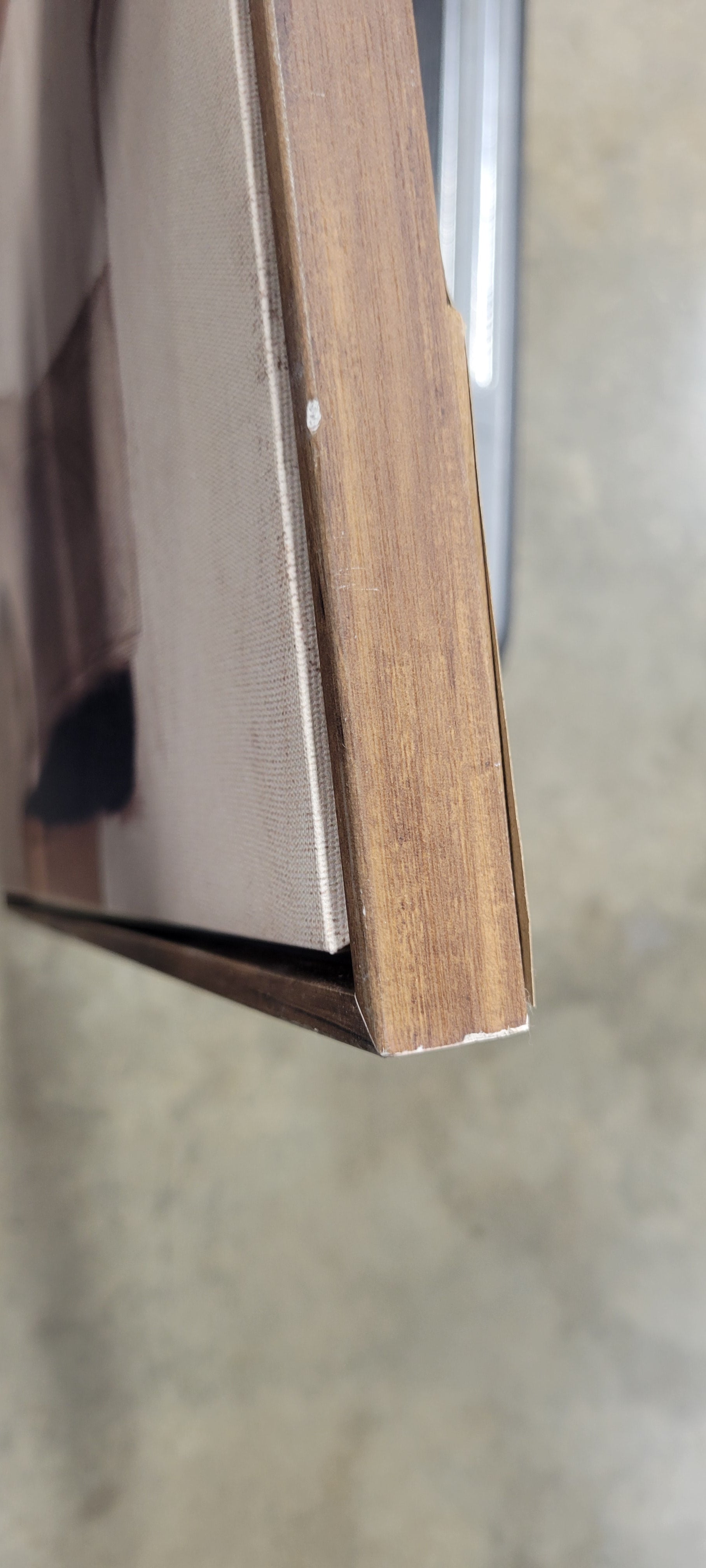 1-Piece Earth Abstract Framed Canvases Brown