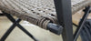 Wicker Outdoor Portable Folding Chair Brown
