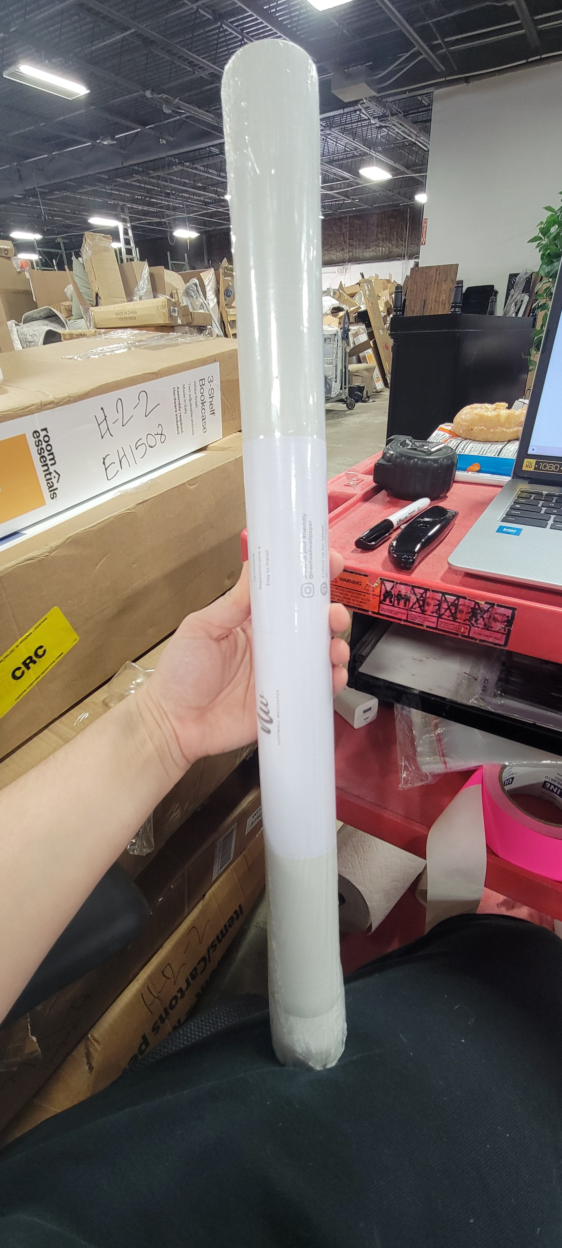 Arctic Gray Faux Board and Batten Peel and Stick Wallpaper