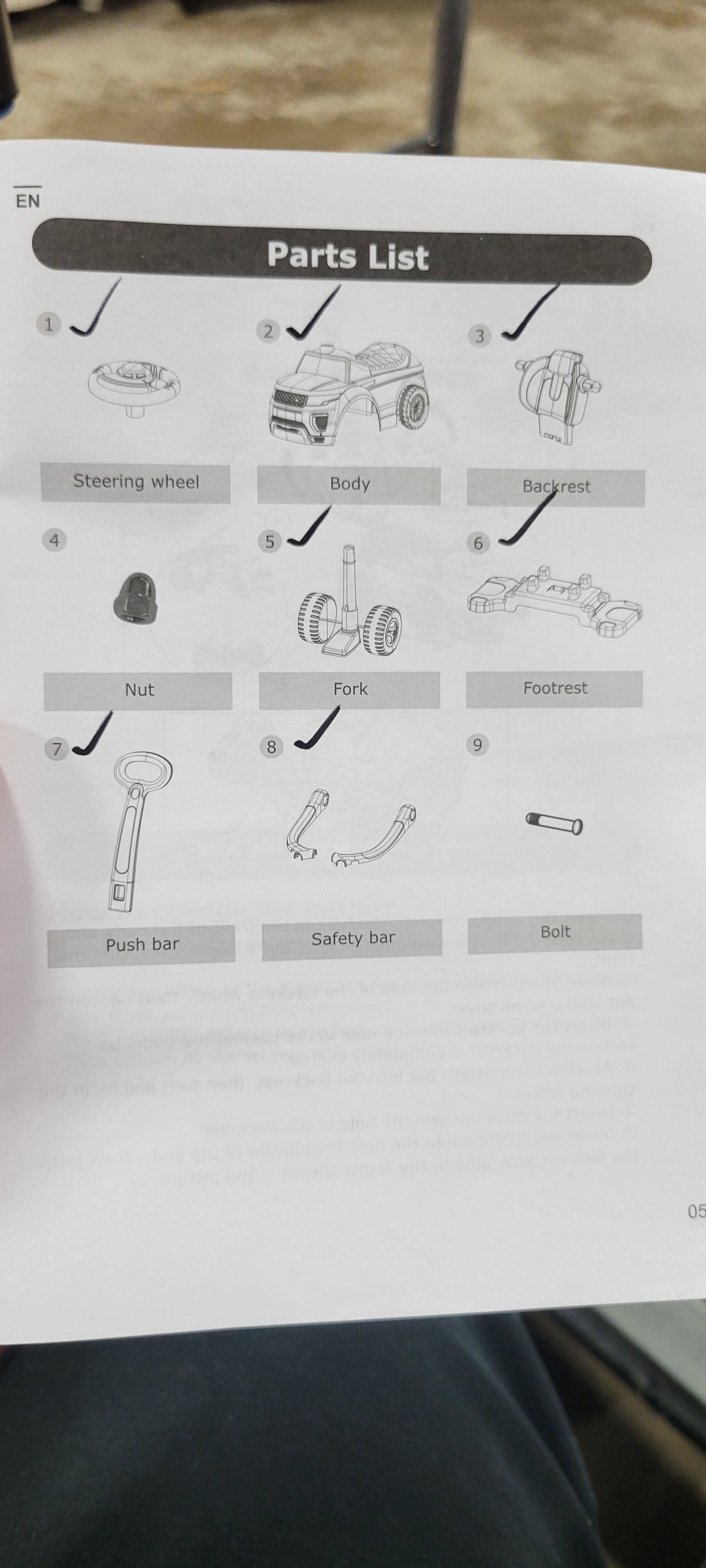 Safstar Ride On Push Car, Sliding Car w/Push Handle & Detachable Guardrail, Sound & Lights, Under Seat Storage, White