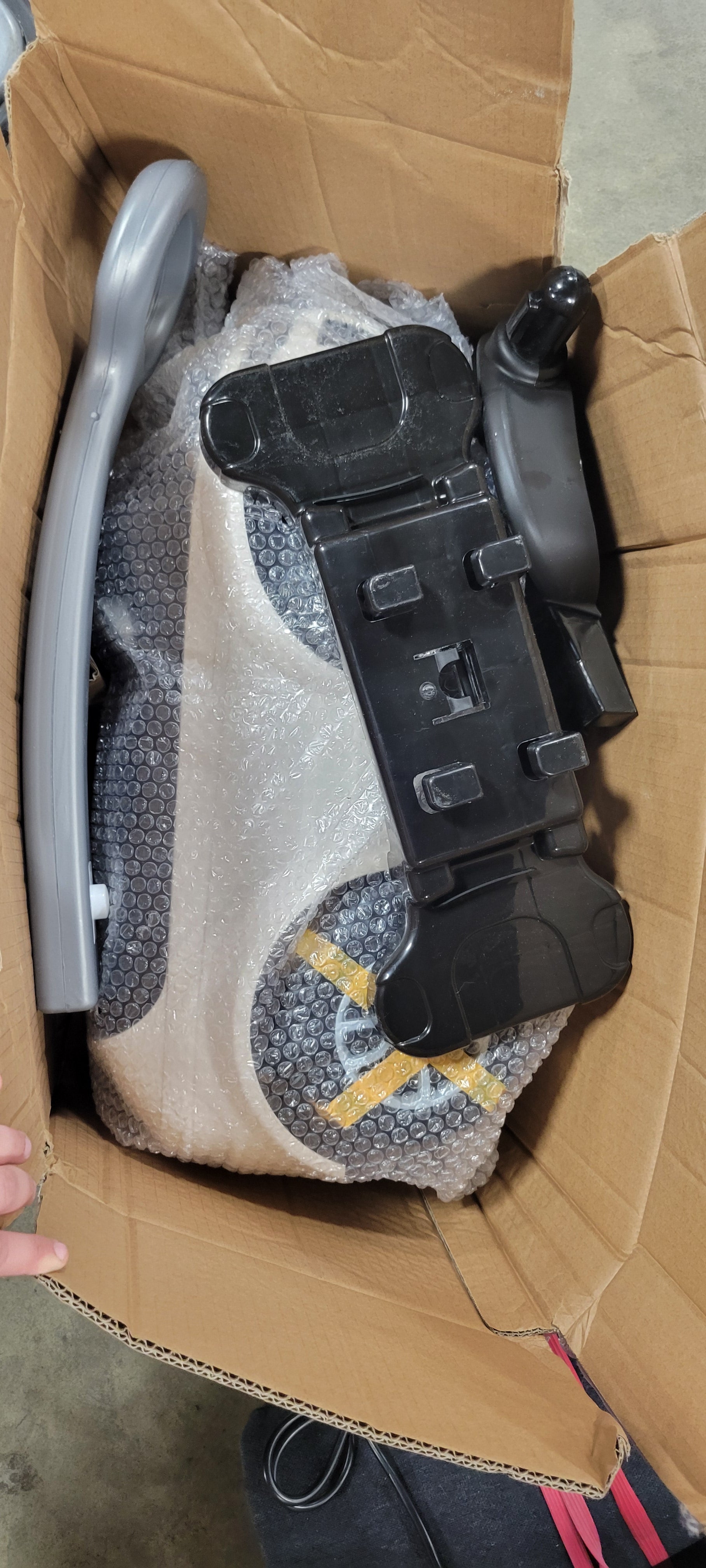 Safstar Ride On Push Car, Sliding Car w/Push Handle & Detachable Guardrail, Sound & Lights, Under Seat Storage, White