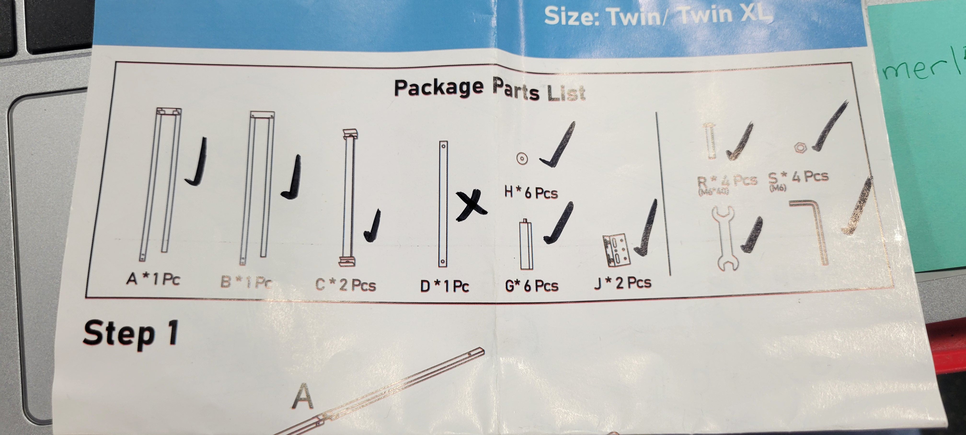 Metal Twin Bed Frames, Hith Bed Base Support for Box Spring and Mattress Foundation, Black