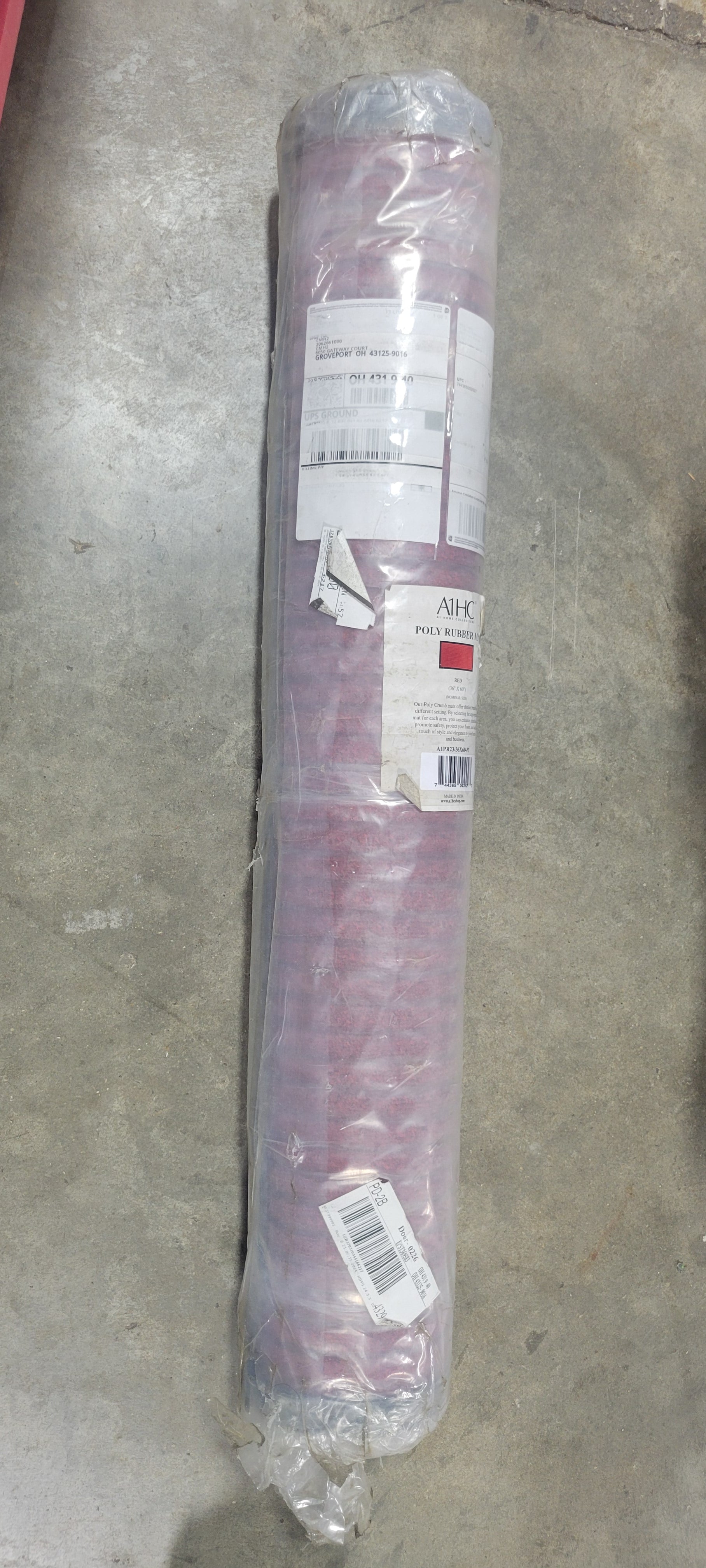 Odarius Outdoor Heavy Duty Non Slip Welcome Mats Polypropene Rubber Doormat 36" W x 60" L