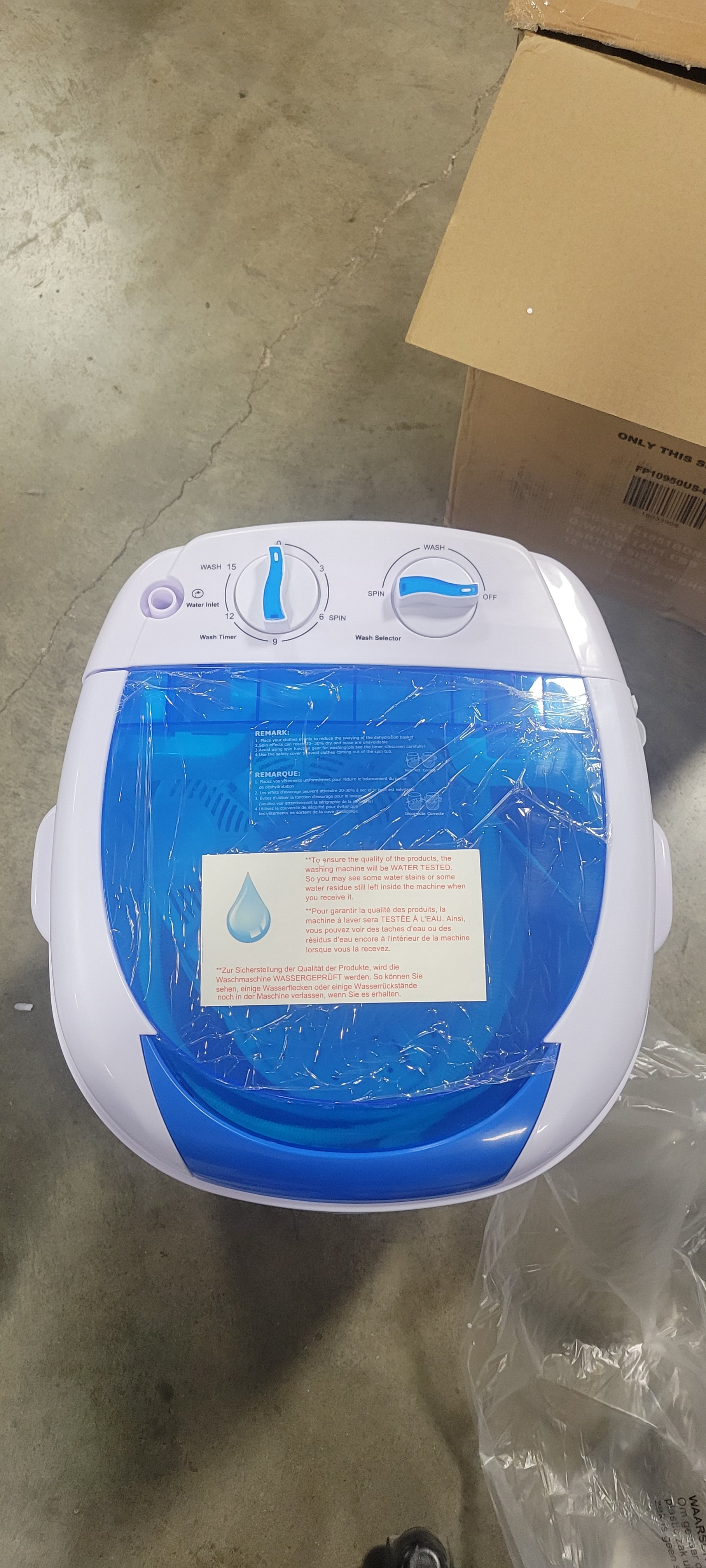 Portable Washing Machine Mini Top Load Washer with Removable Spin-Dry Tub