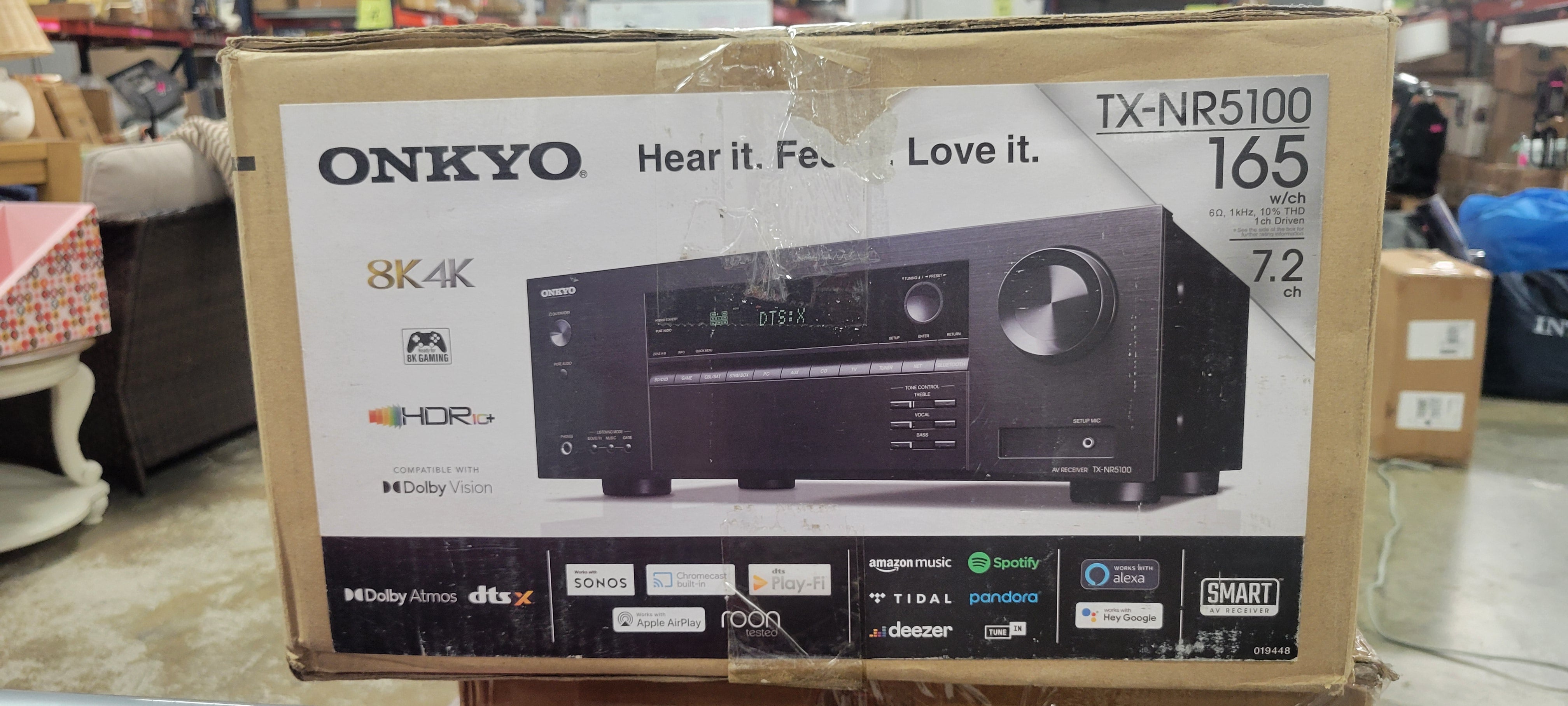 7.2-Channel AV Receiver - 150 Watts Per Channel, HDMI 2.1 with 8K, Works