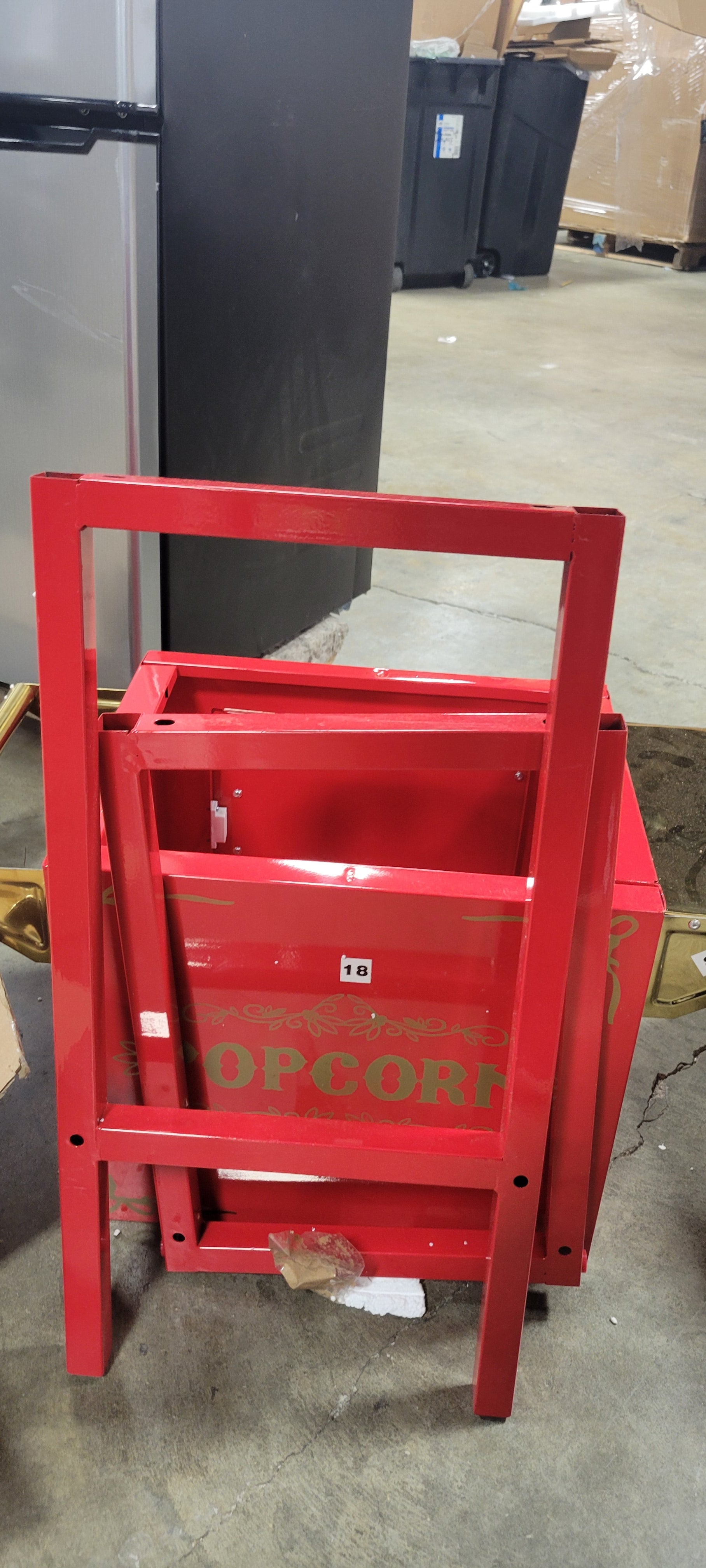 Great Northern Popcorn Machine with Cart, Red