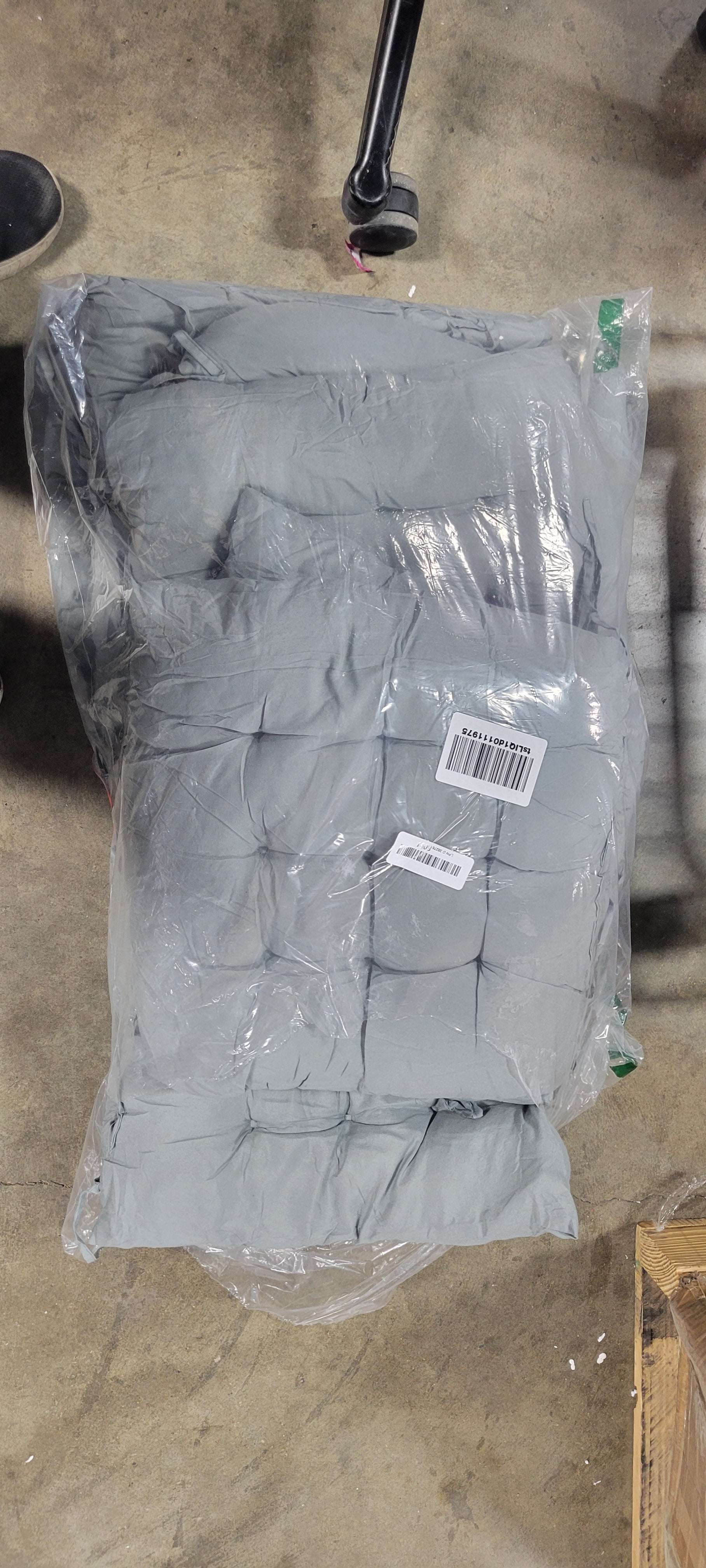 Microfiber Square Chair Pad/Cushion (Grey) Pack of 12