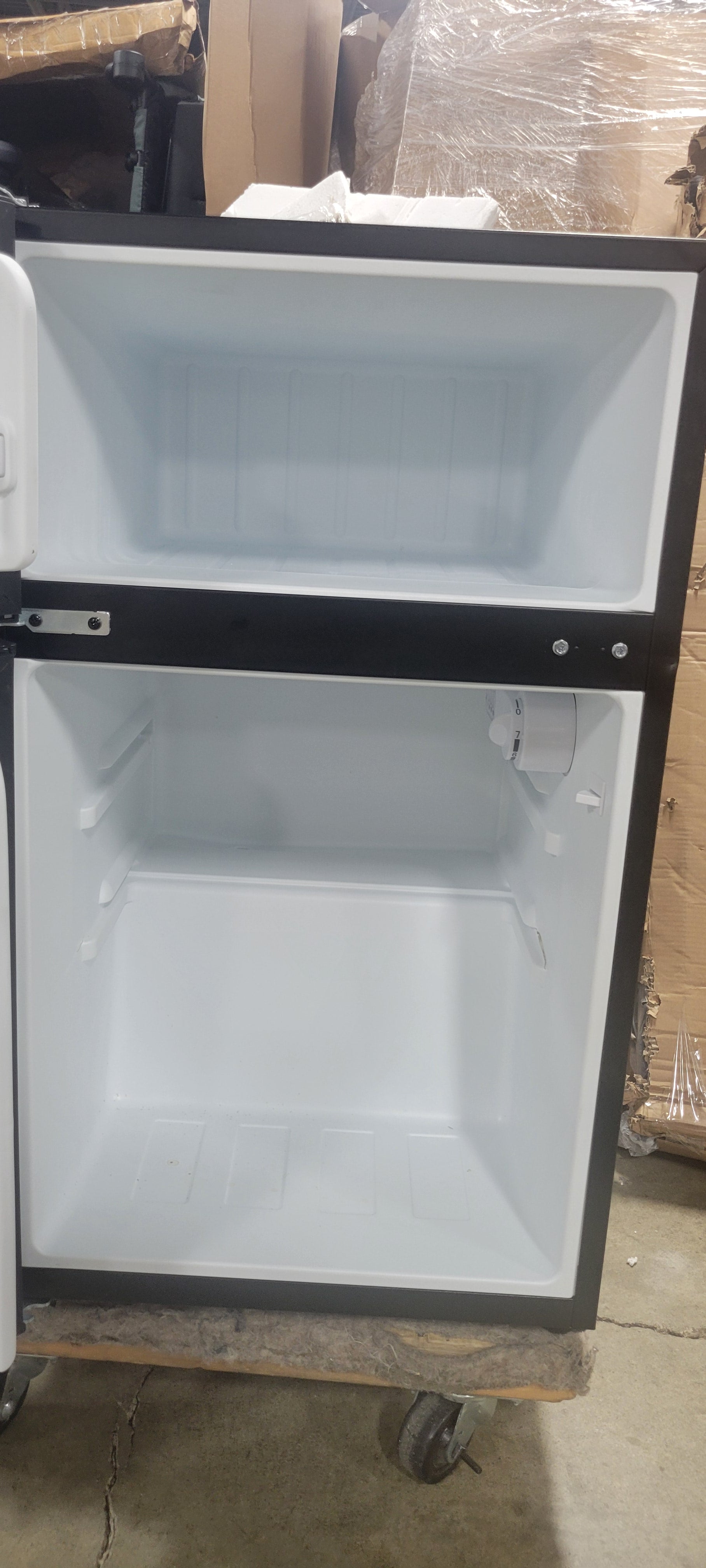 Mini Refrigerator Stainless Steel : Dorm Fridge, Reversible Door, 2 Shelves