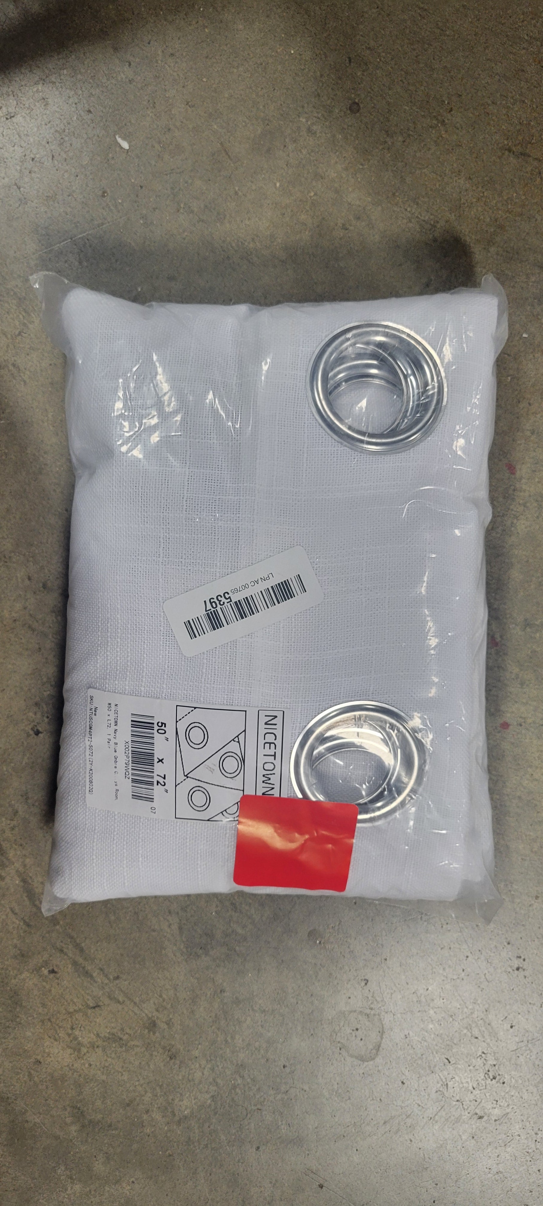 Navy Blue Ombre Curtains Sheer Linen