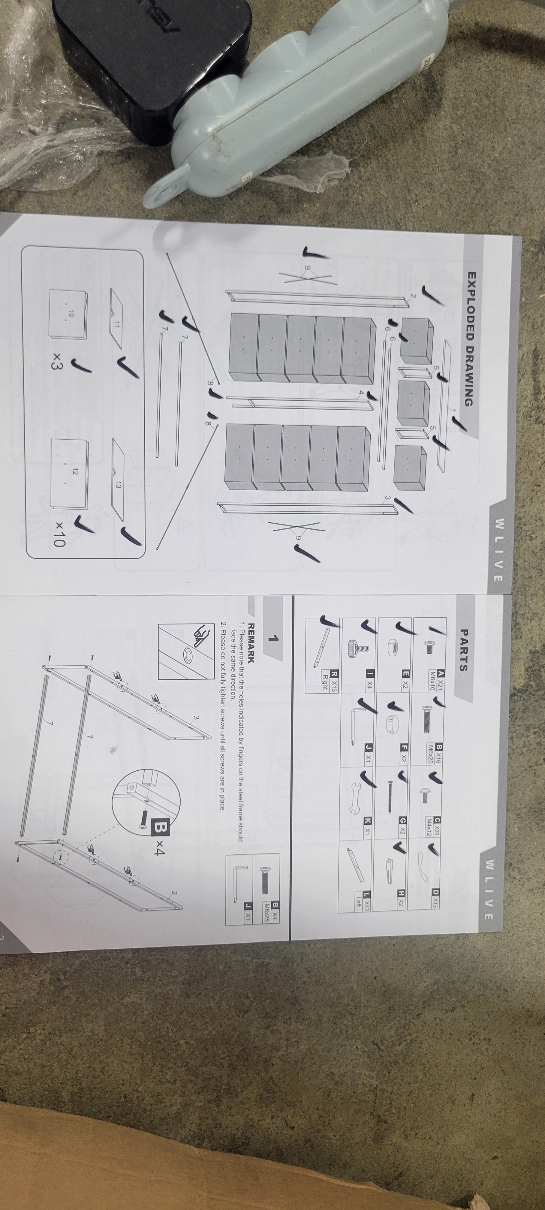 Storage Organizer Unit with 11 Fabric Bins, Drawers with Steel Frame
