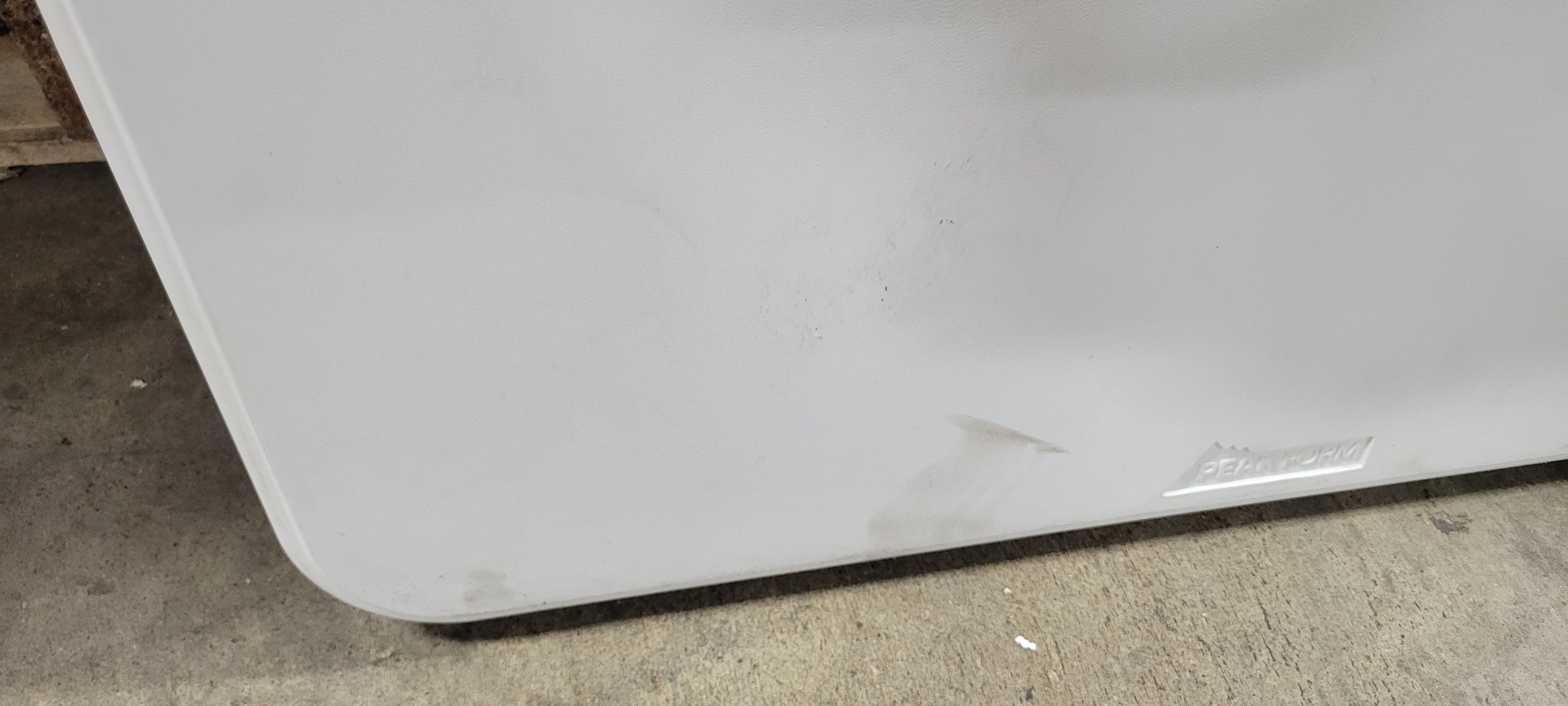 Adjustable Height Folding Table Off-Whit