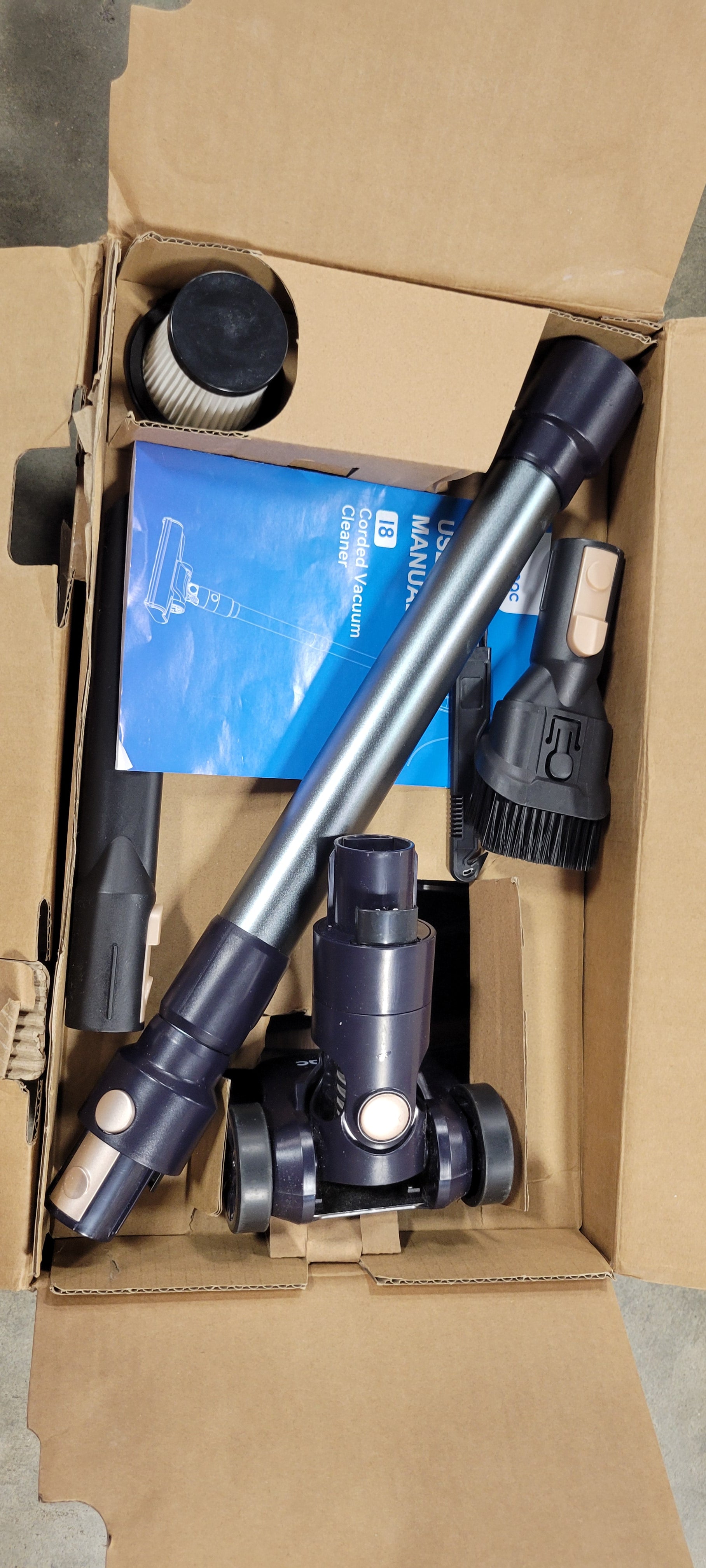 Corded Vacuum Cleaner, Stick Vacuum, Free-Stand