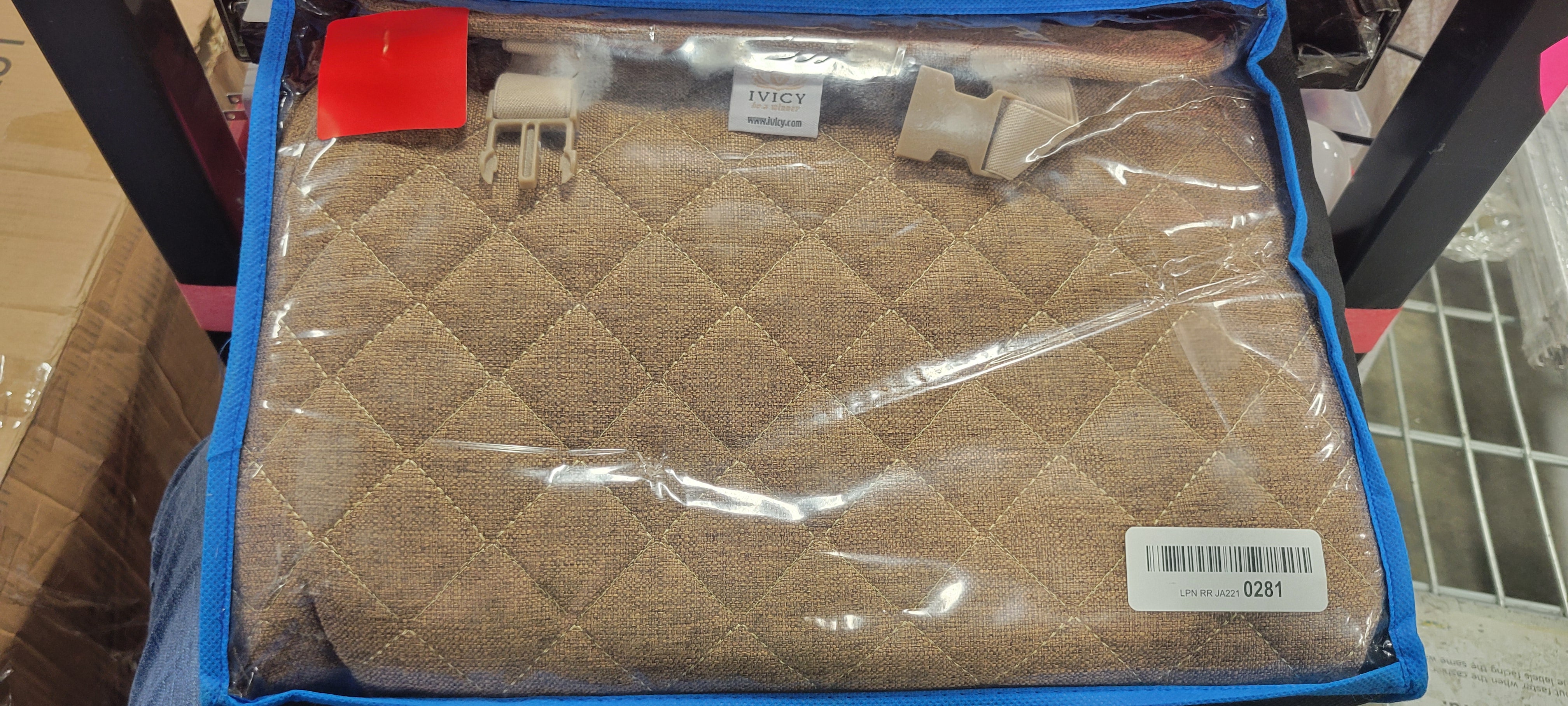Faux Linen Car Seat Cover for Cars - 1 Unit – Light Brown