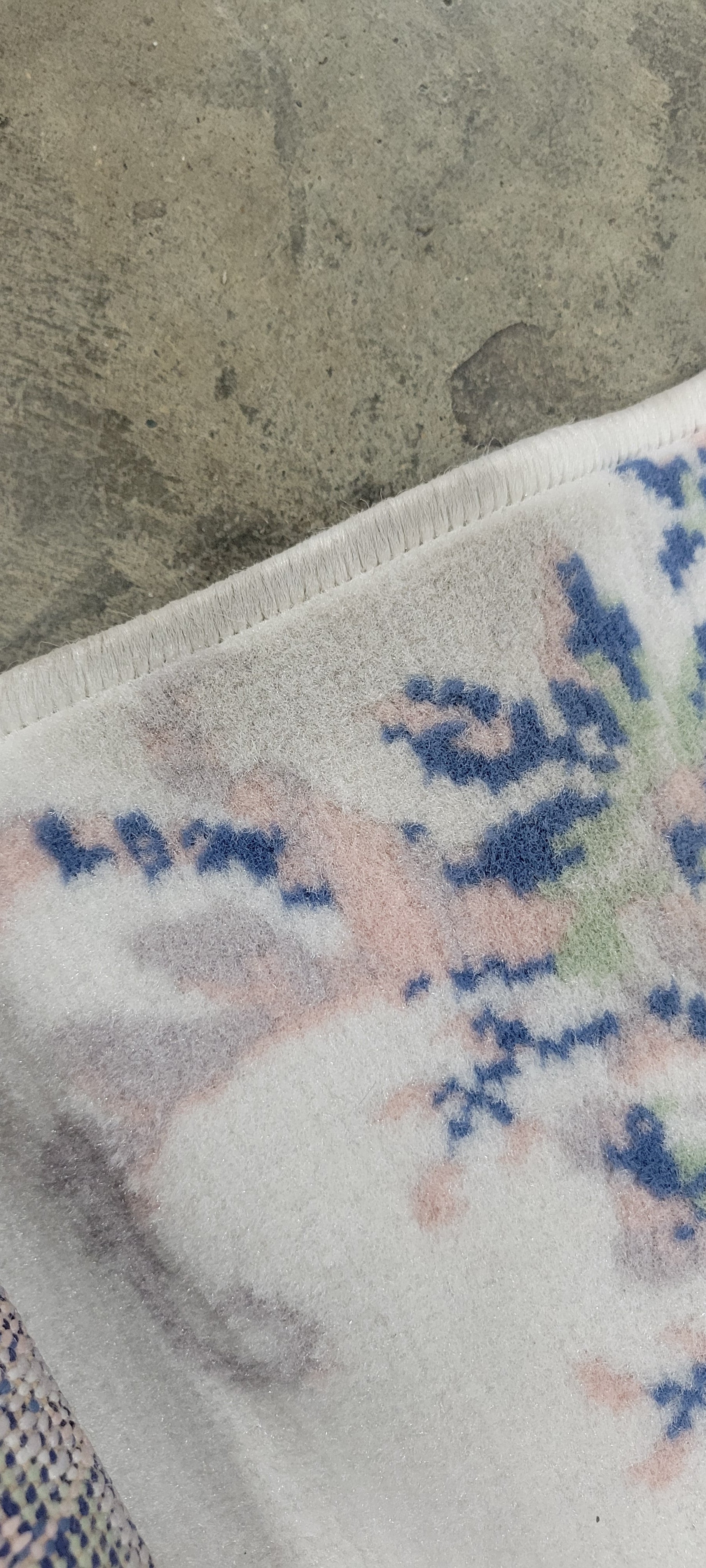 Lattice Border Floral Woven Area Rug Cream 4'x6'