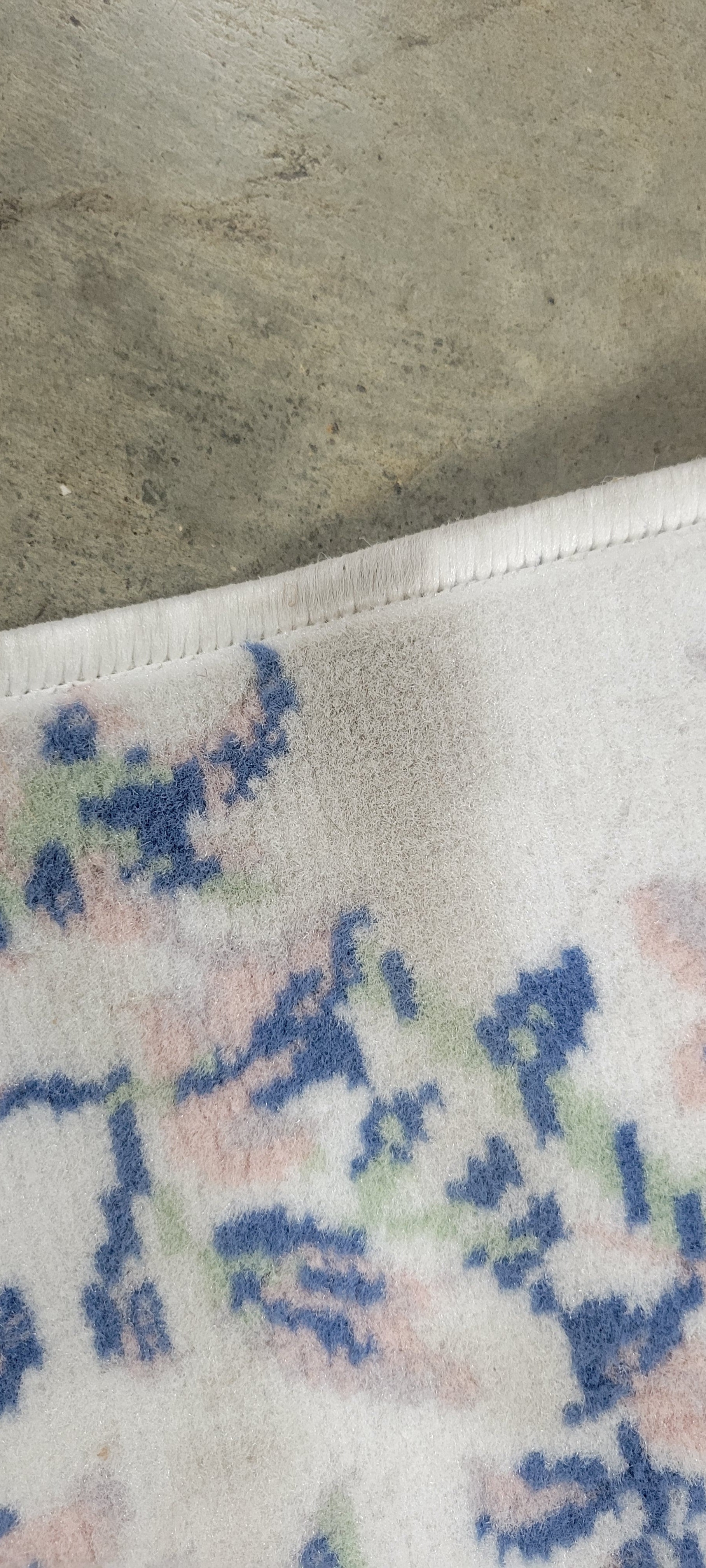 Lattice Border Floral Woven Area Rug Cream 4'x6'