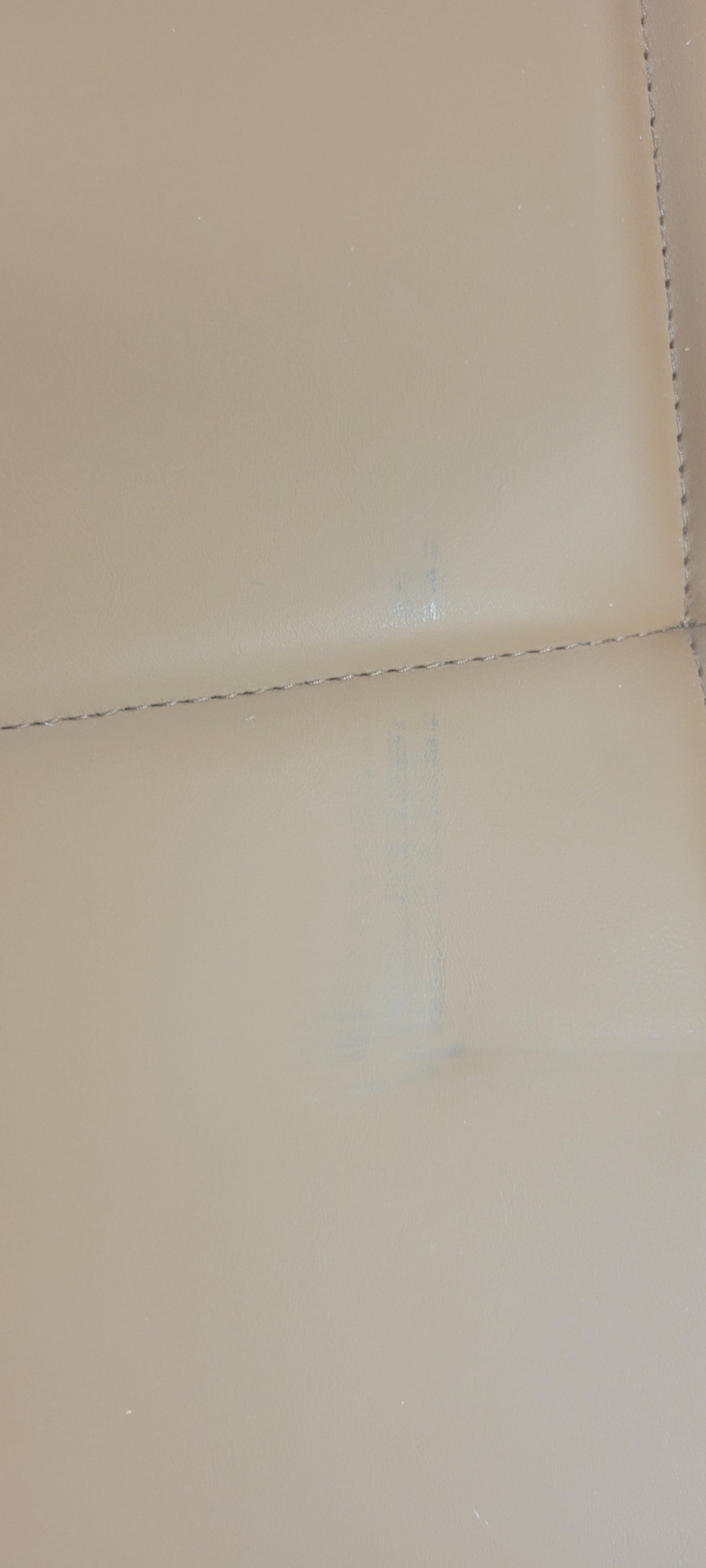 Criss Cross Chair with Wheels Oversized U-shaped Seat Wheels Beige/Brown