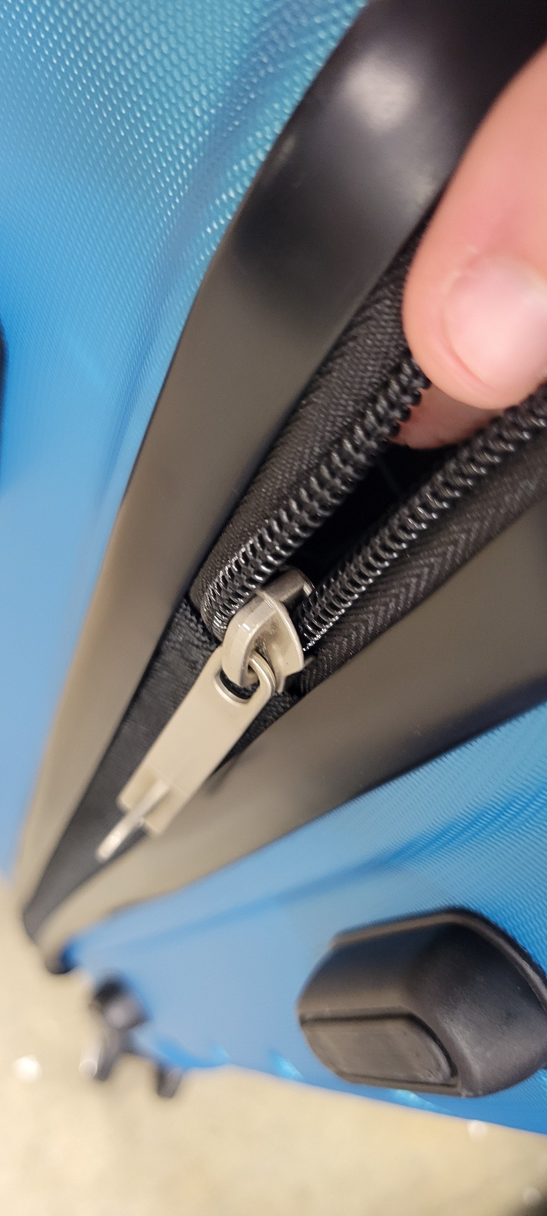 Luggage Sets Expandable PC+ABS Durable Suitcase Sets Double Wheels TSA Lock Sea Blue 3PCS