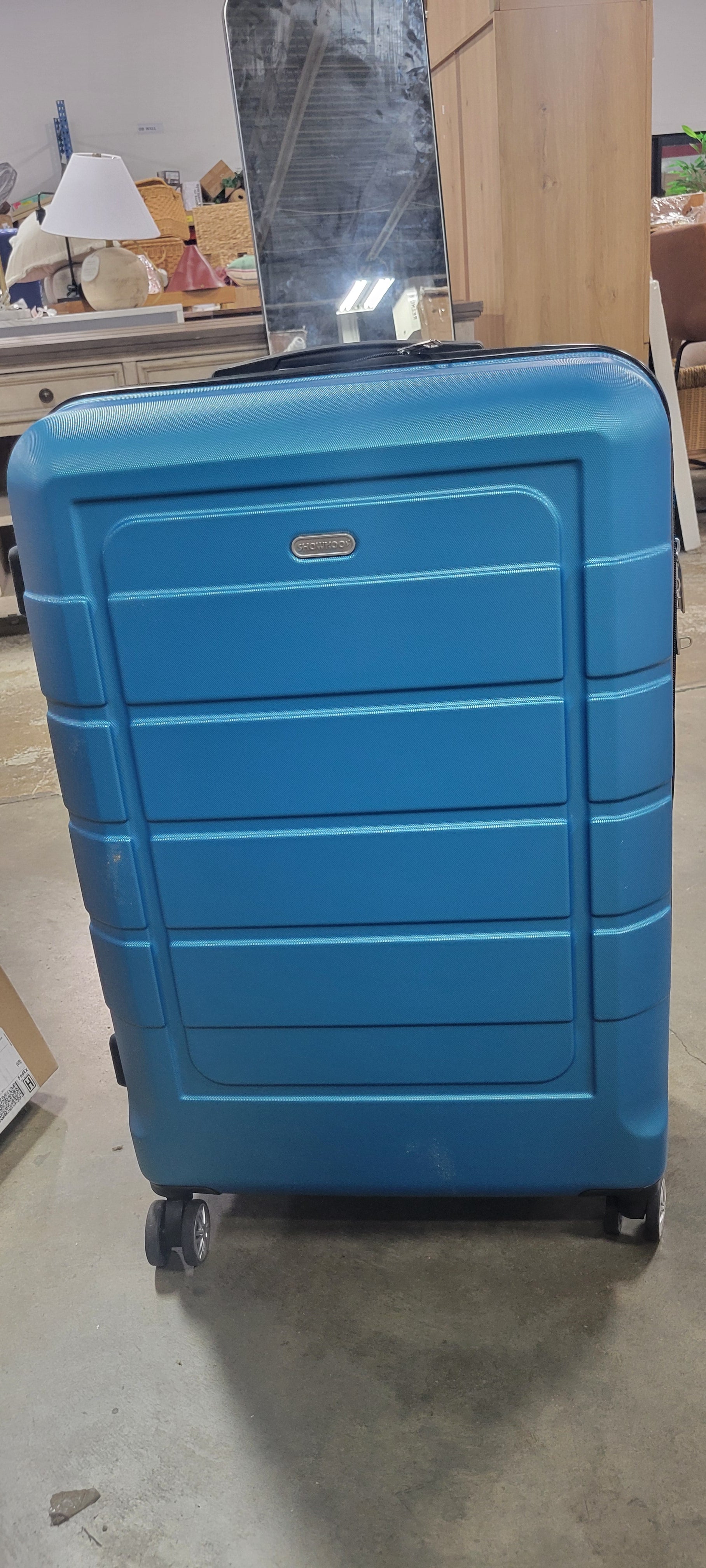 Luggage Sets Expandable PC+ABS Durable Suitcase Sets Double Wheels TSA Lock Sea Blue 3PCS