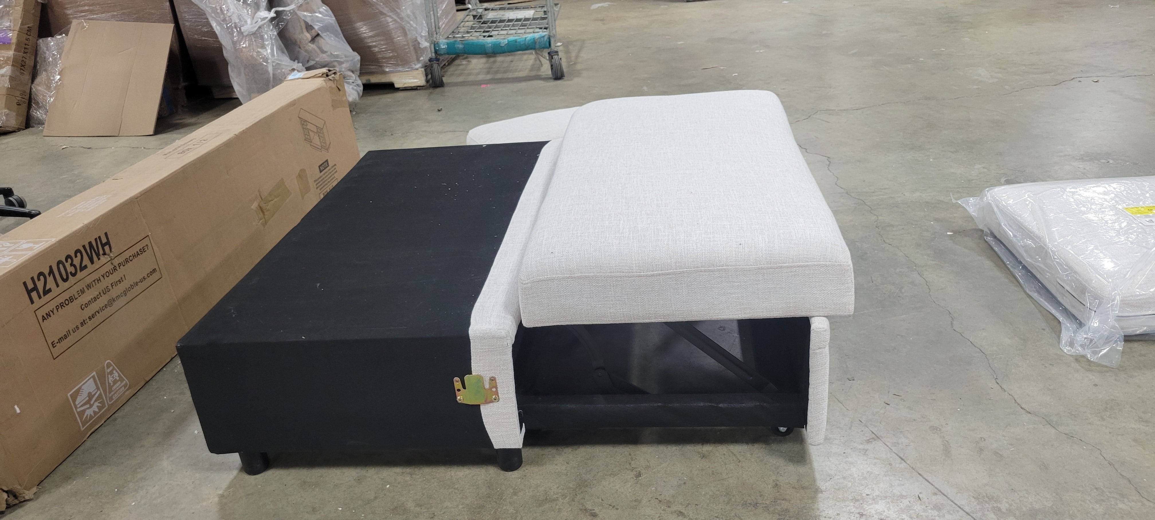 Pull Out Bed for Modular Sectional Sleeper Sofa, Sectional Couch, Beige