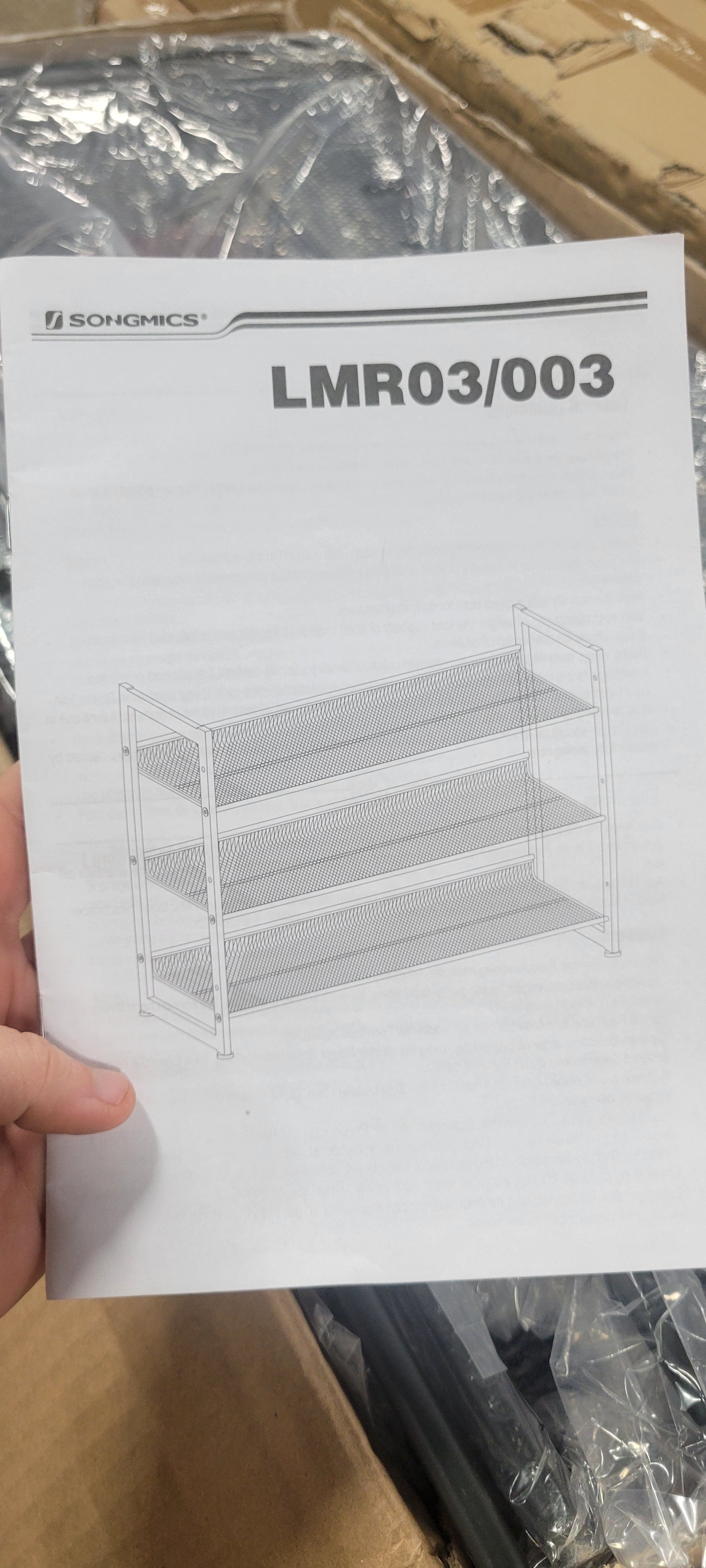 3-Tier Shoe Rack Storage, Stackable Shoe Shelf Stand, Cool Gray