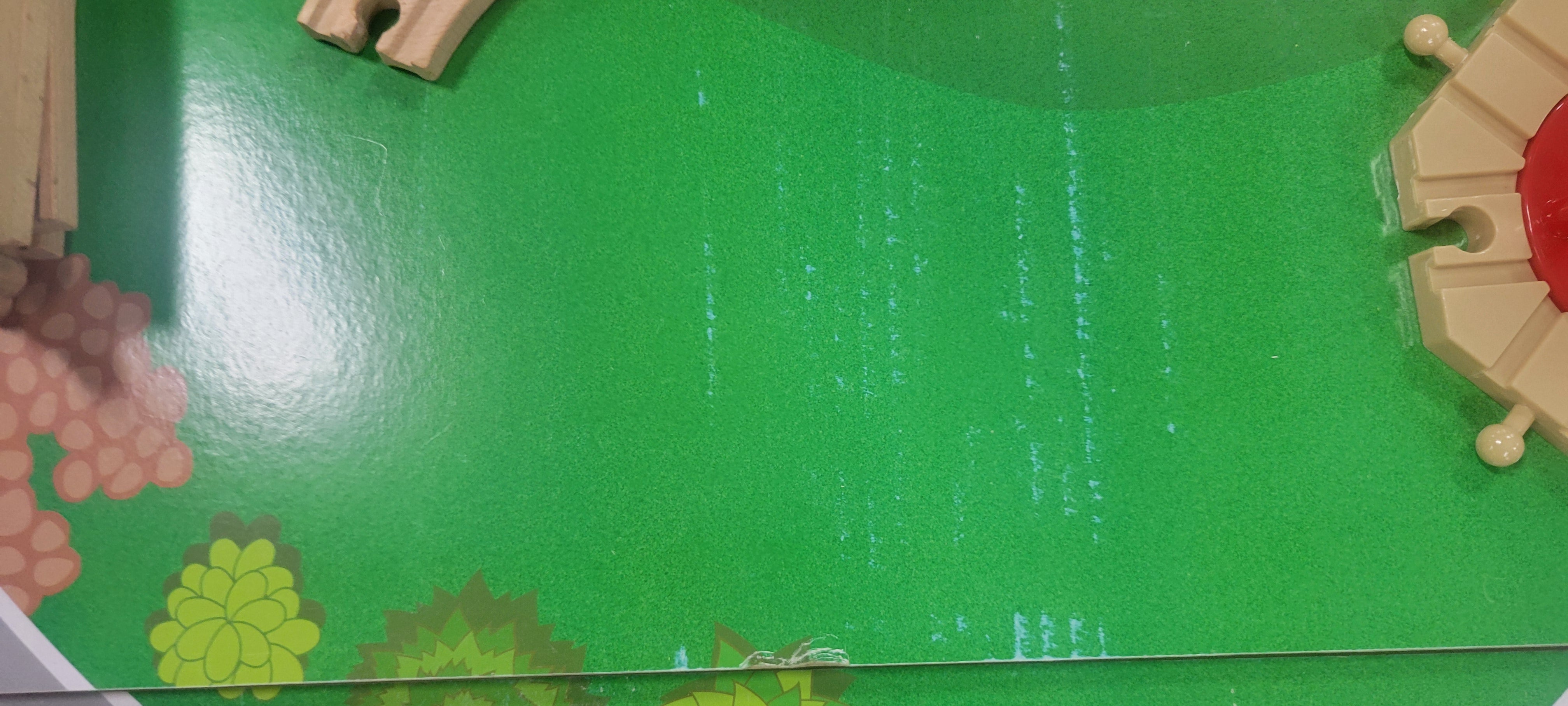 Waterfall Mountain Wooden Train Set & Table with 120 Pieces, 3 Storage Bins