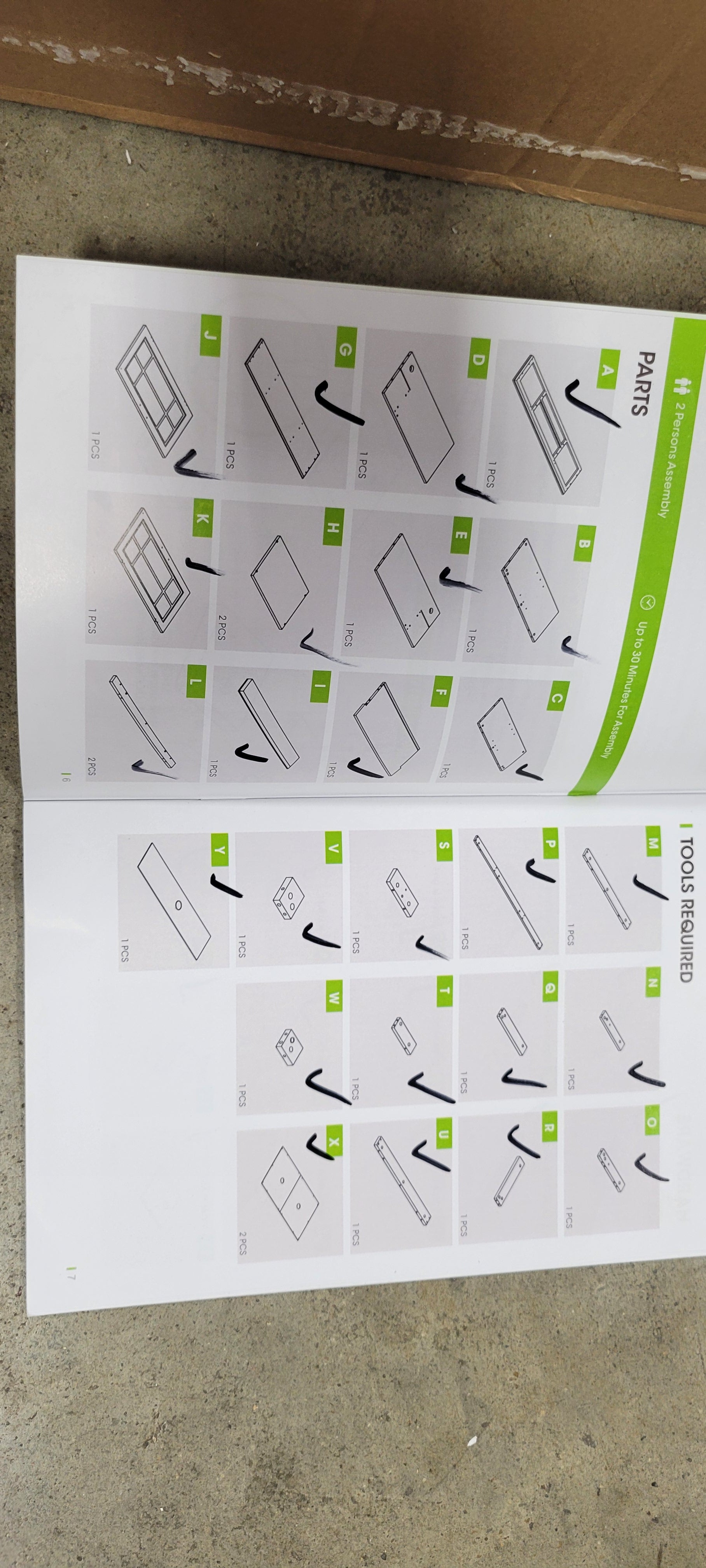 Farmhouse TV Stand Glass Cabinet ONLY