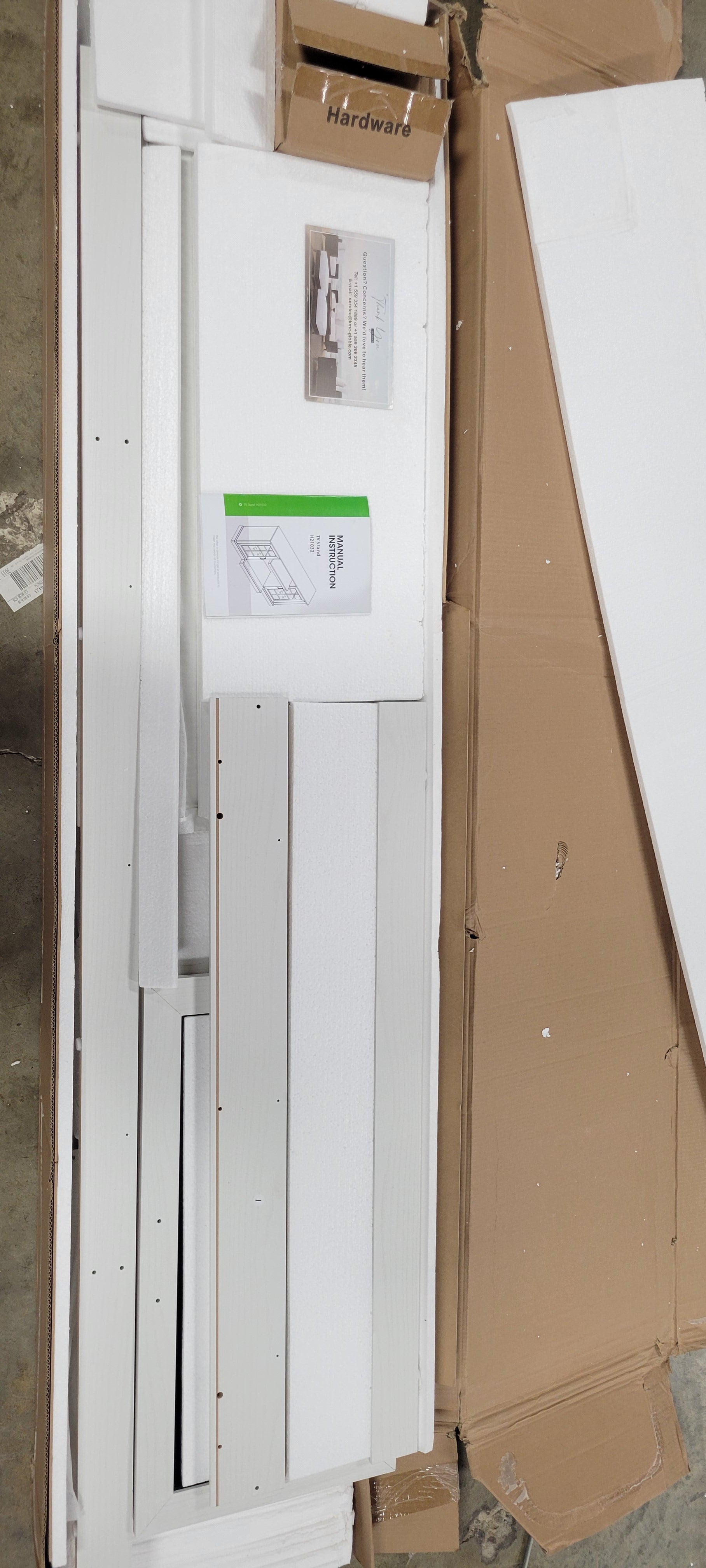 Farmhouse TV Stand Glass Cabinet ONLY