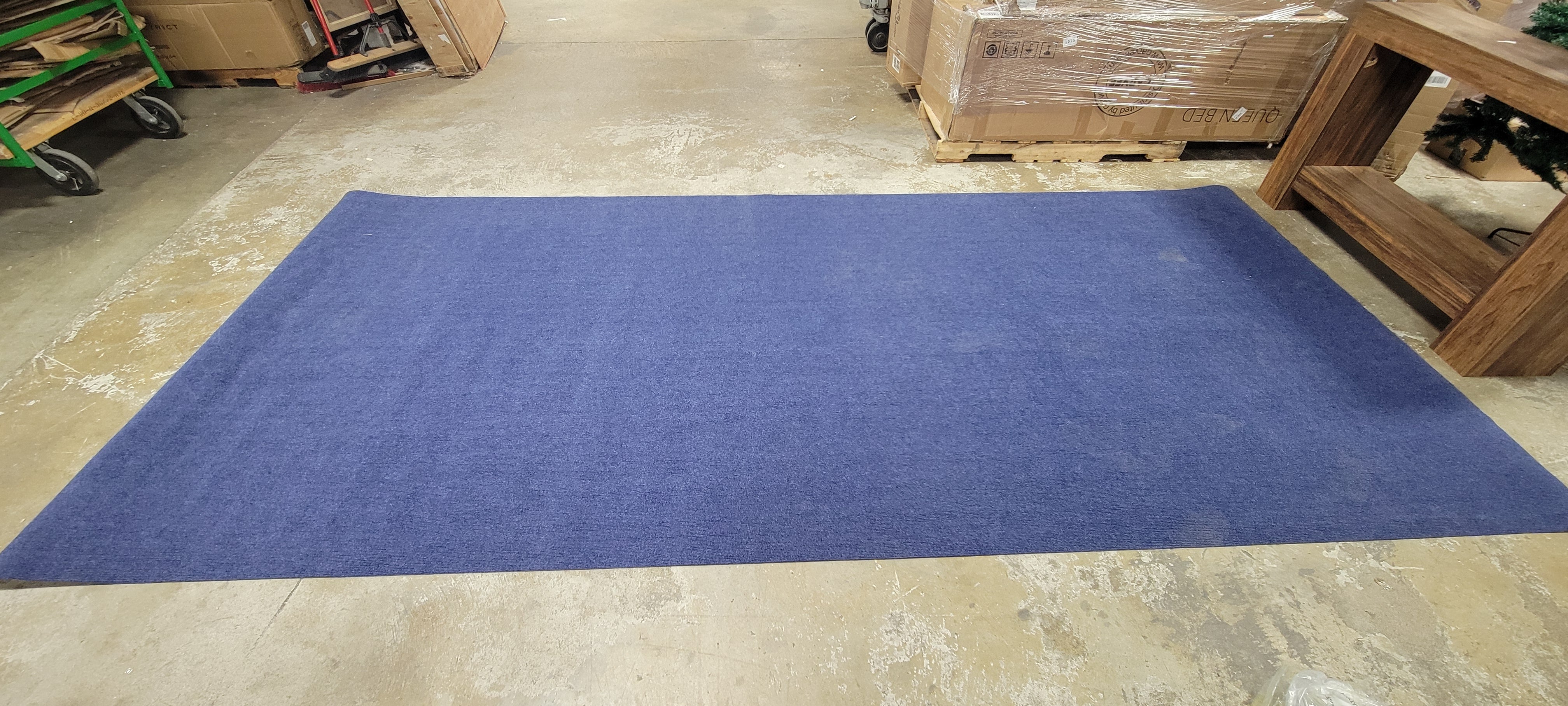 Just Kidding 12' x 6' Area Rug Cobalt Blue